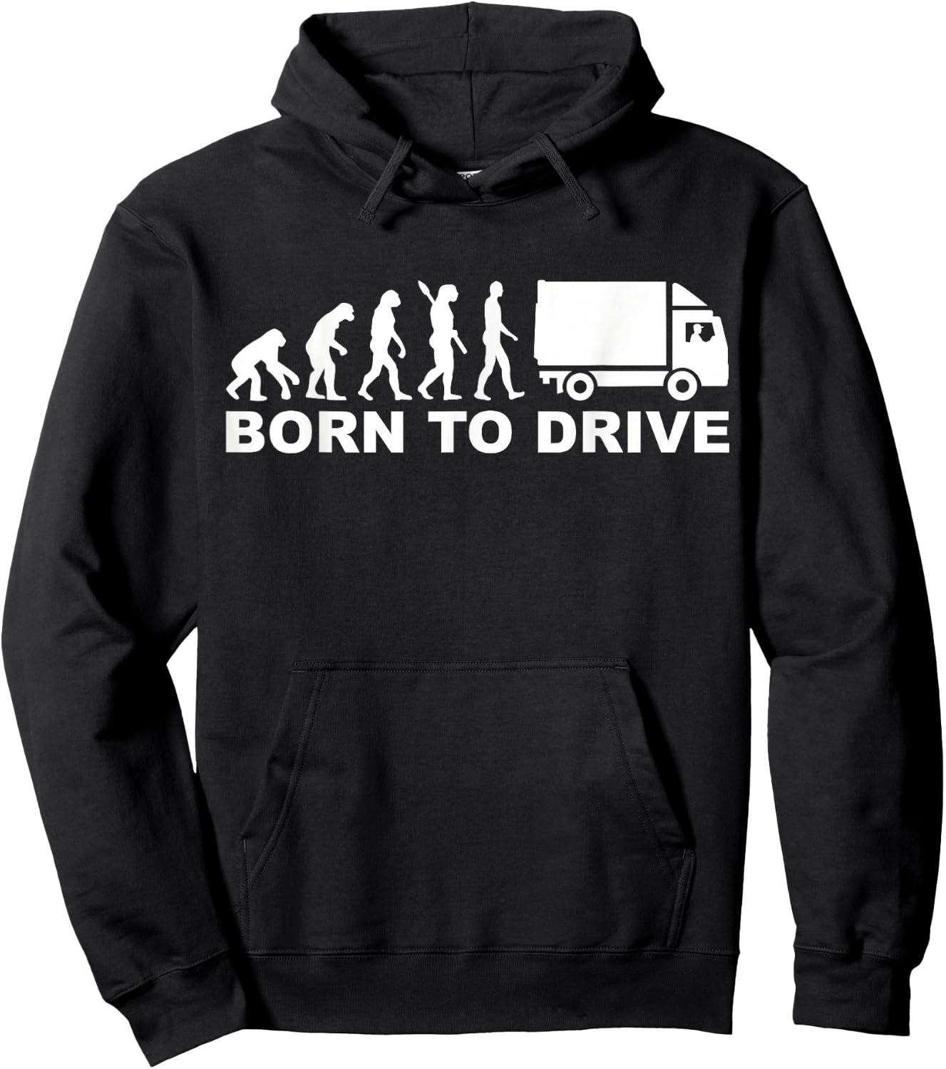 Evolution born to drive truck Hoodie - Hoodie | Black