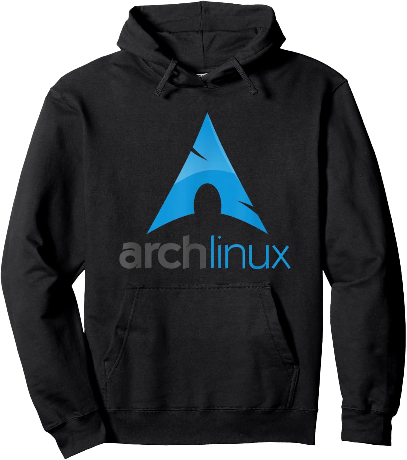 Arch Linux lover tagline and Logo Open Source Os Hoodie - Hoodie | Black