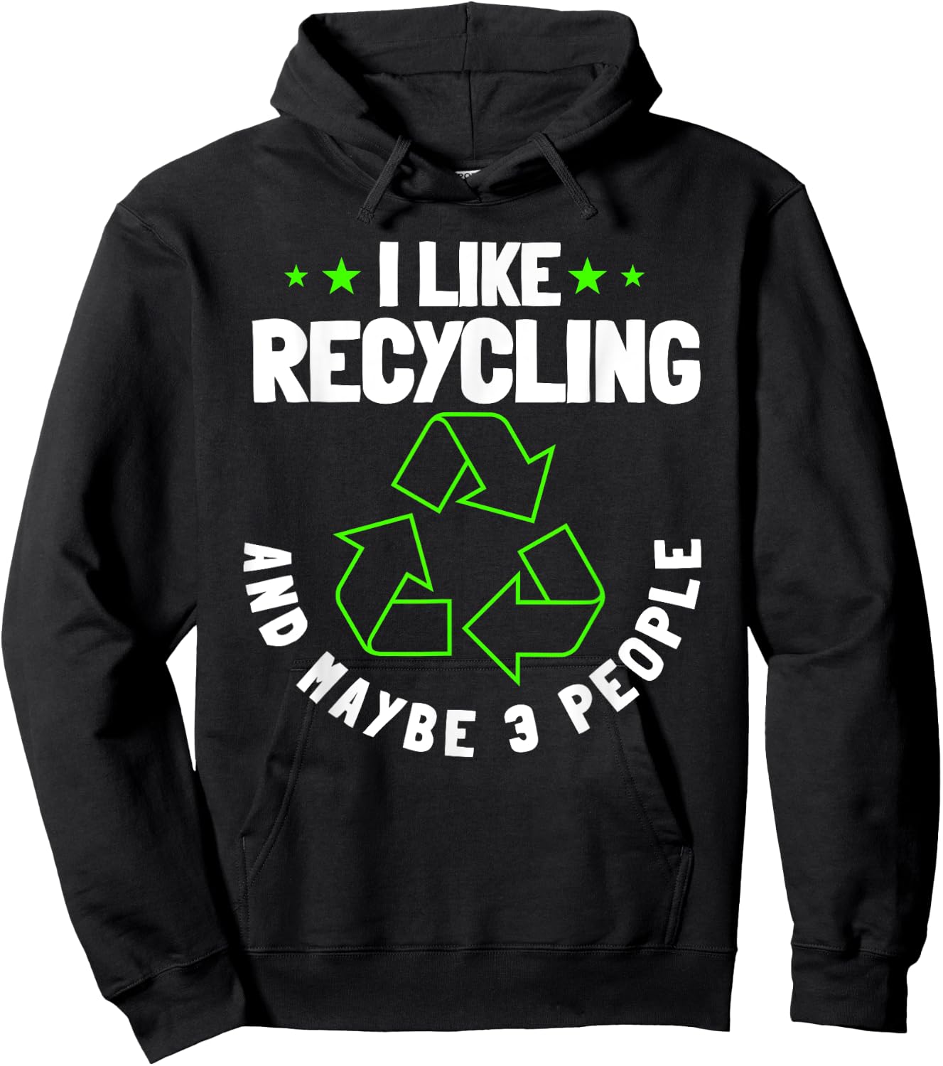 Recycling Environmentalist Recycle Earth Day Nature Lover Hoodie - Hoodie | Black