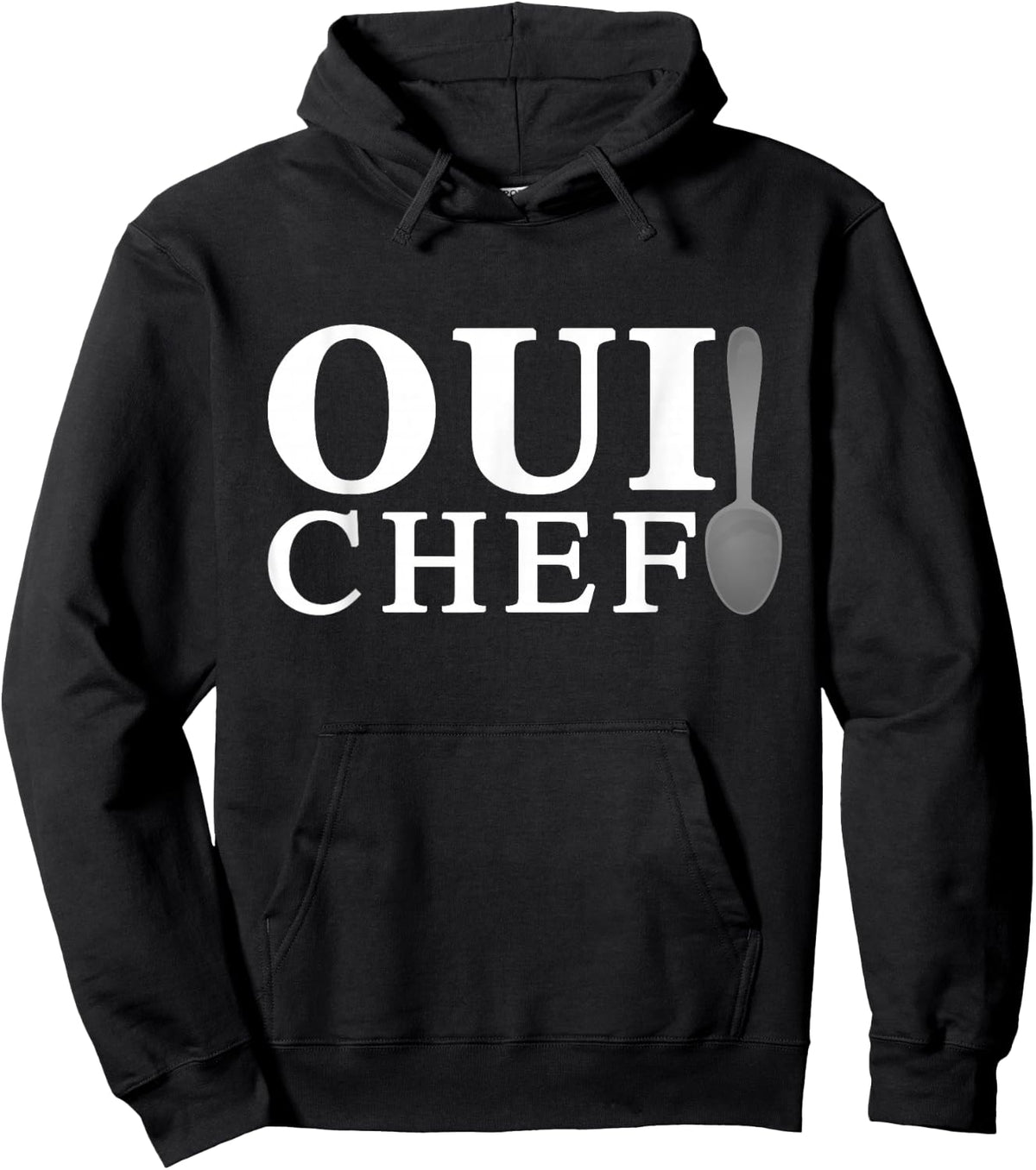 Oui Chef A Funny Chef Line Cook Foodie French Hoodie - Hoodie | Black