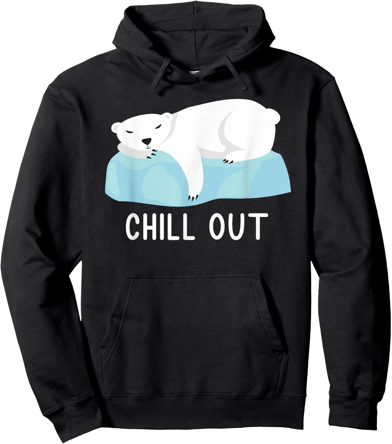 Funny Polar Bear North Pole Polar Bear Love Climate Change Hoodie - Hoodie | Black
