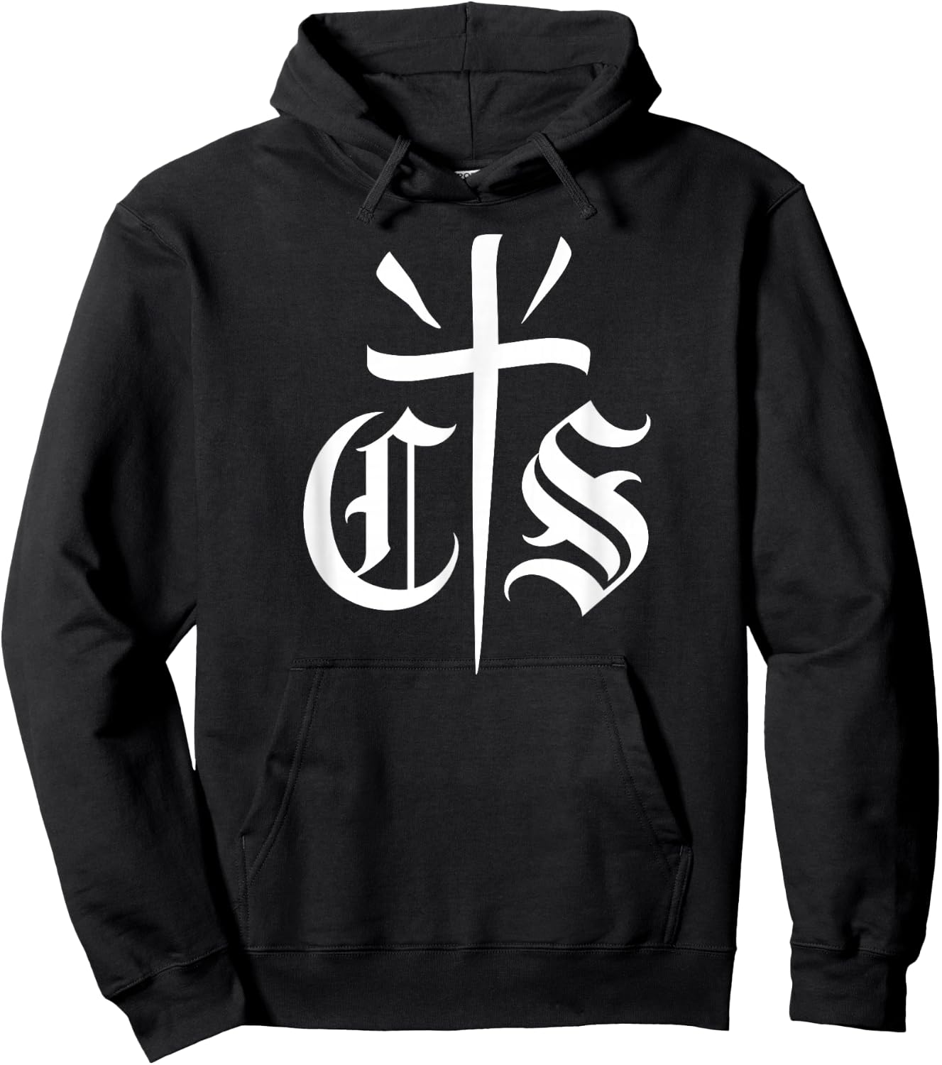 Con Safos CS Cholo Chicano Cross Pachuco Hoodie - Hoodie | Black