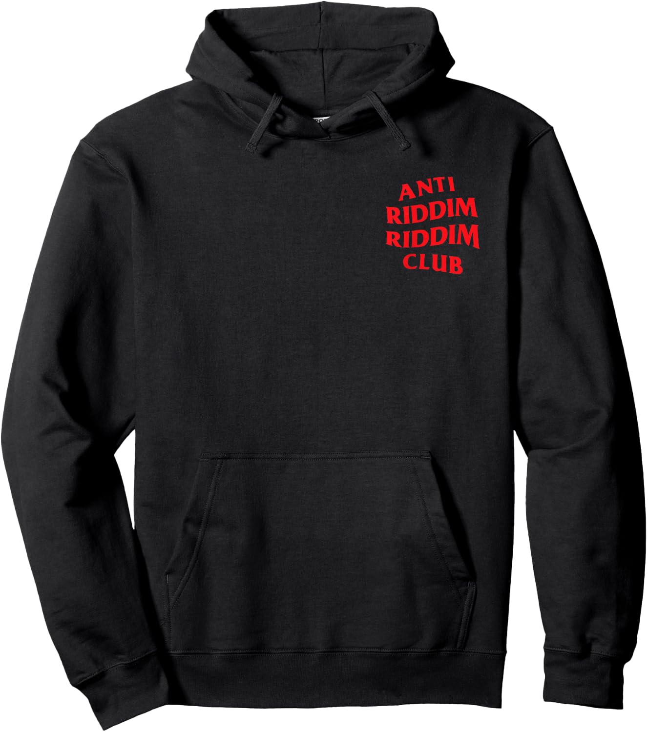 Anti Riddim Riddim Club: Red (Front + Back Printed) Hoodie - Hoodie | Black