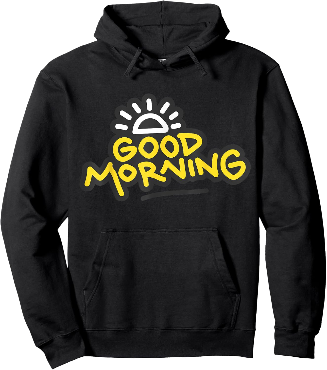 Morning Person Good morning Gift Fun Morning Time Hoodie - Hoodie | Black