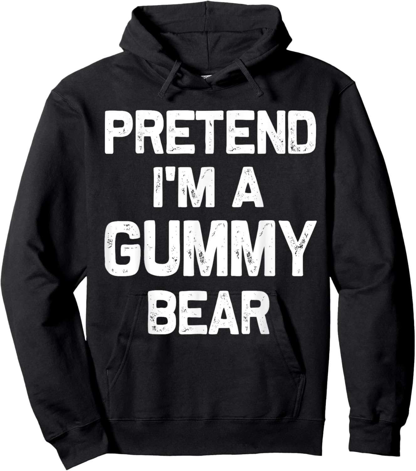 Pretend I'm a Gummy Bear Funny Halloween Party Costume Gifts Hoodie - Hoodie | Black