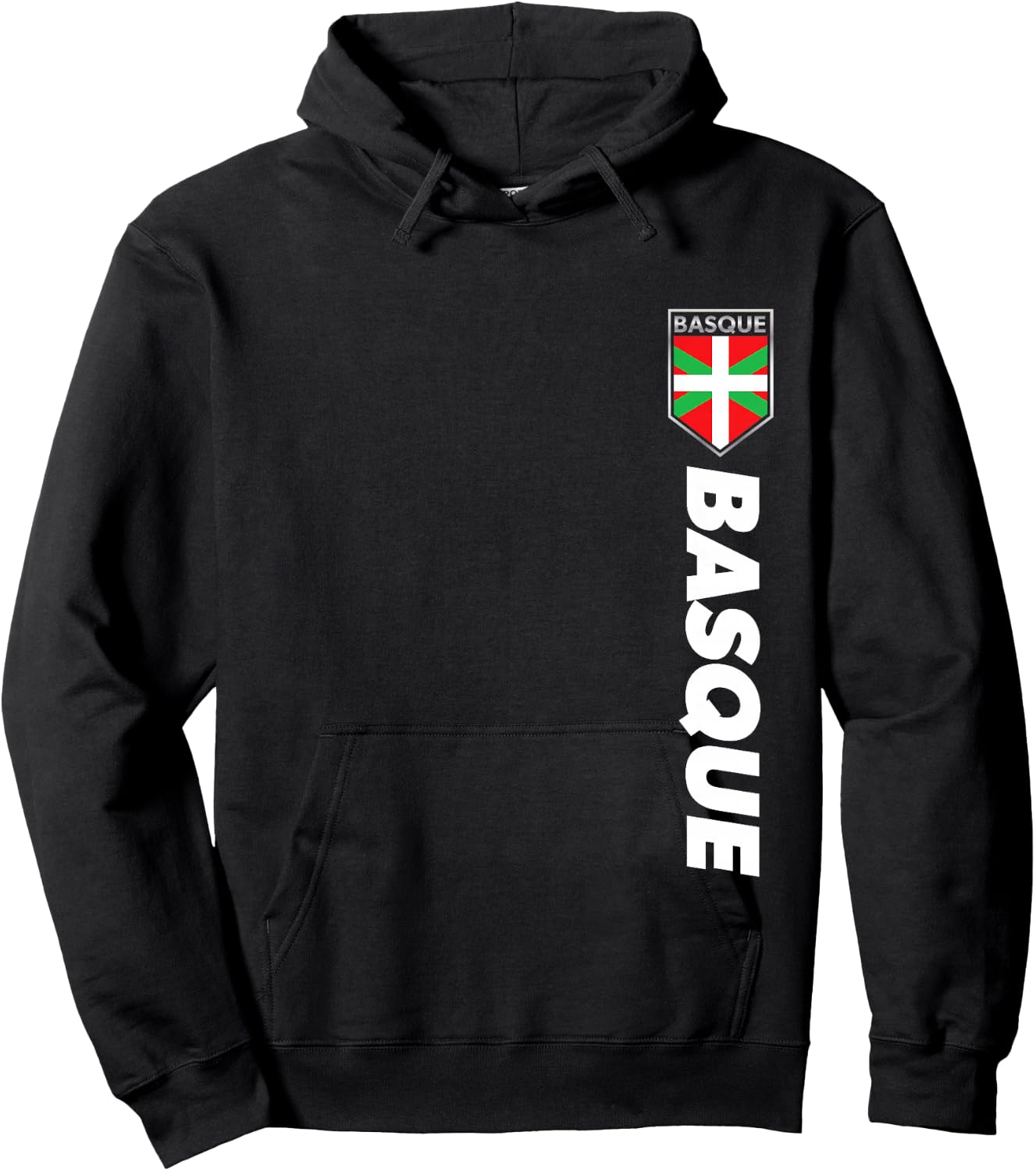 Basque Spain Victory Basque Football Jersey Style Hoodie - Hoodie | Black