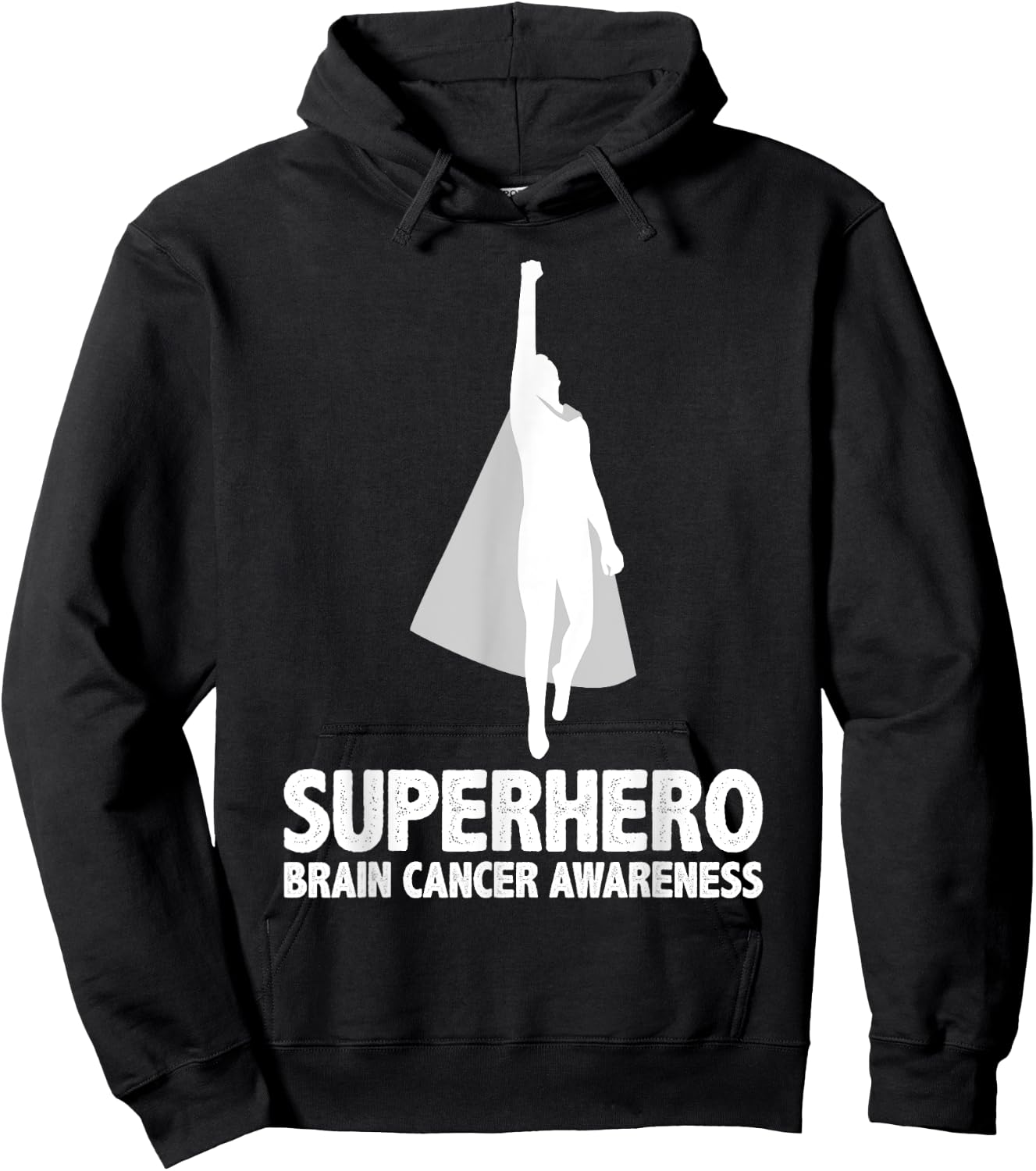 Superhero Men - Brain Cancer Awareness Hoodie - Hoodie | Black