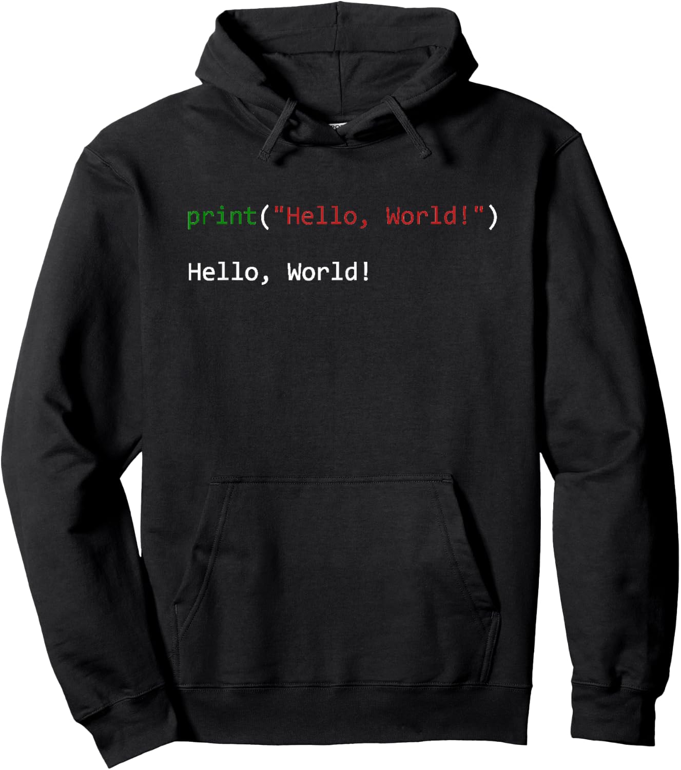 Hello World Python Data Science Developer/Programmer Hoodie - Hoodie | Black