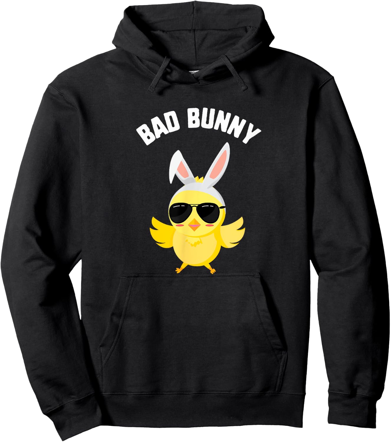 Easter Bad Bunny Chick Kids Candy Spring Bunny Gift Hoodie - Hoodie | Black