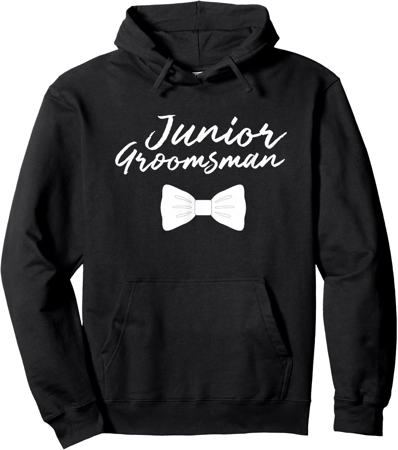 Junior Groomsman Wedding T Shirt For Boys Hoodie - Hoodie | Black