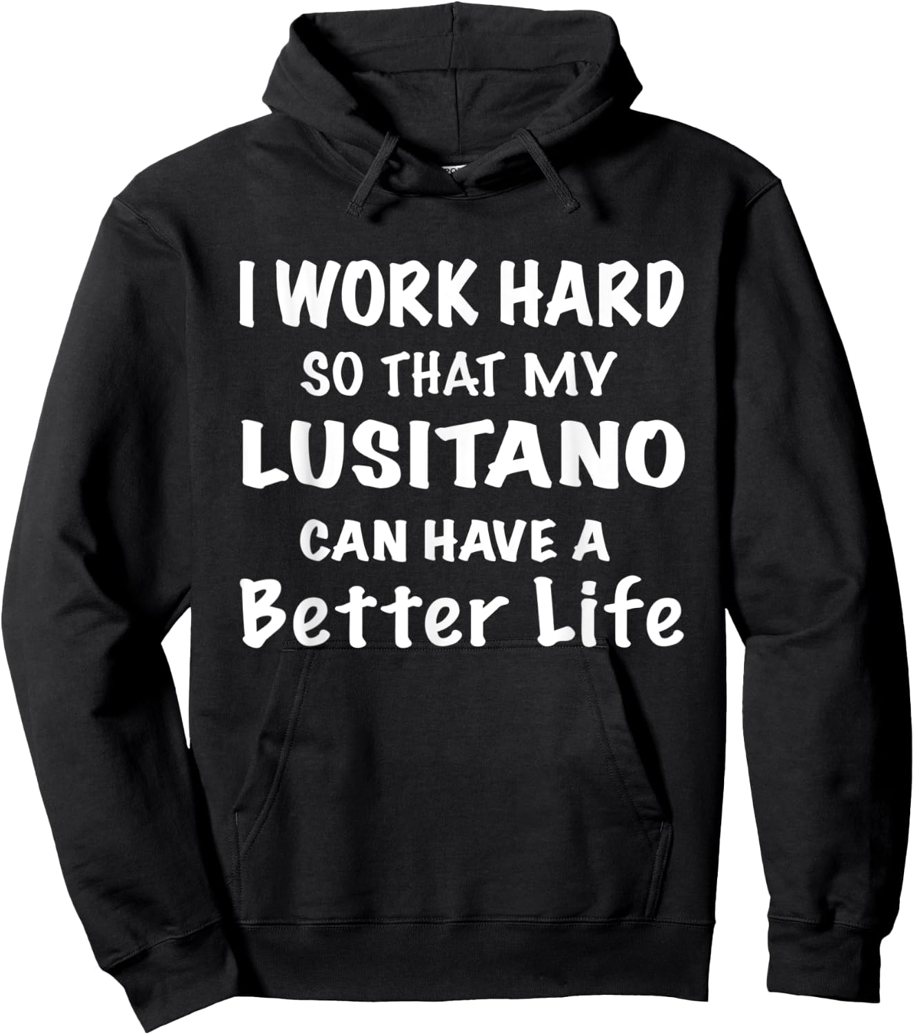 Horse saying Lusitano horse riding for riders and riders Hoodie - Hoodie | Black