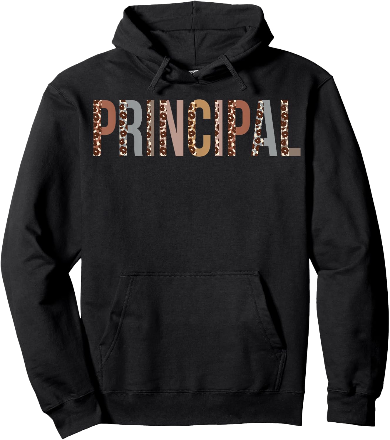Principal Leopard Appreciation Apparel For Work Hoodie - Hoodie | Black
