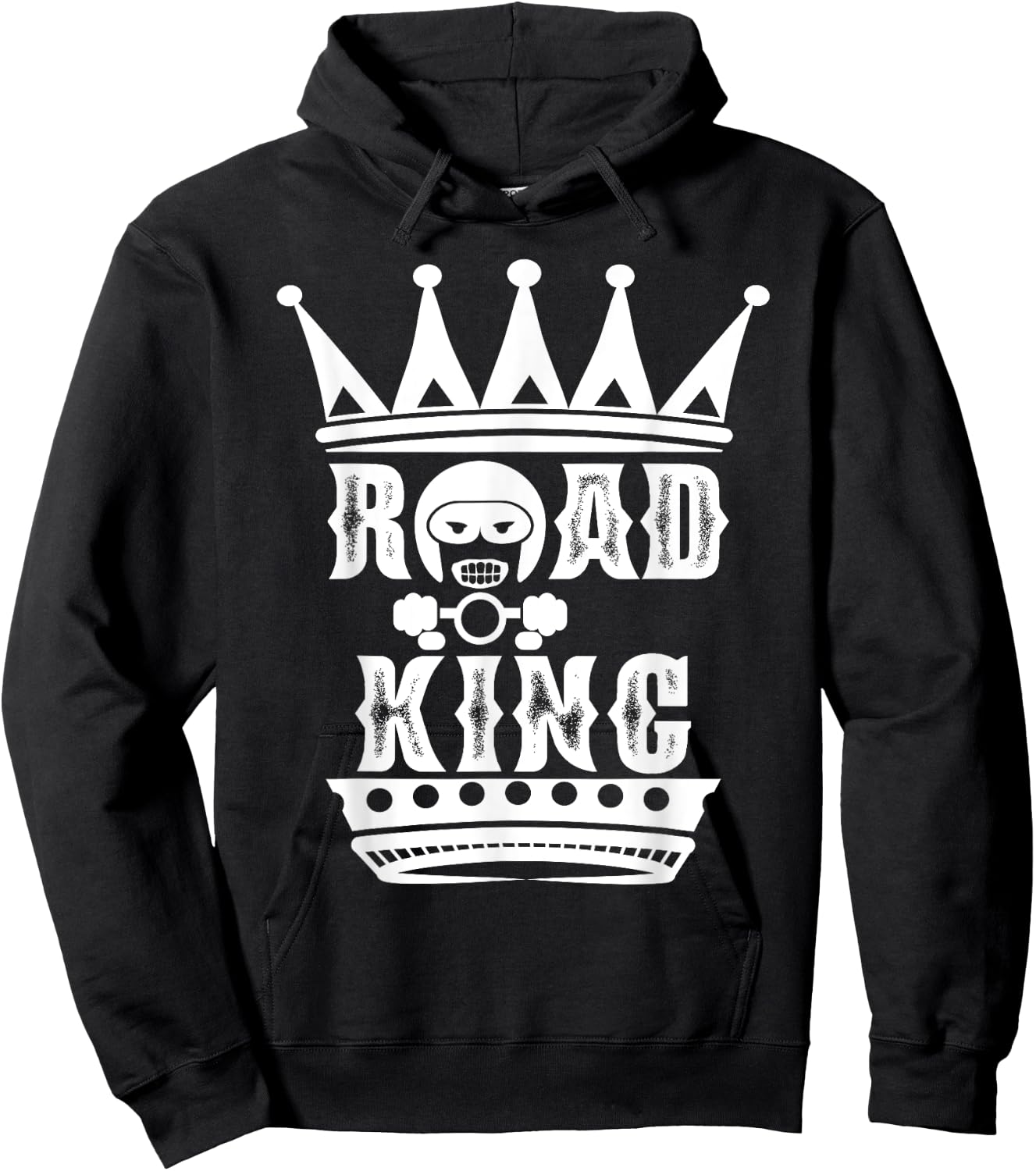 King of the Road - Motorcycle Biker Chopper Freedom Rider Hoodie - Hoodie | Black