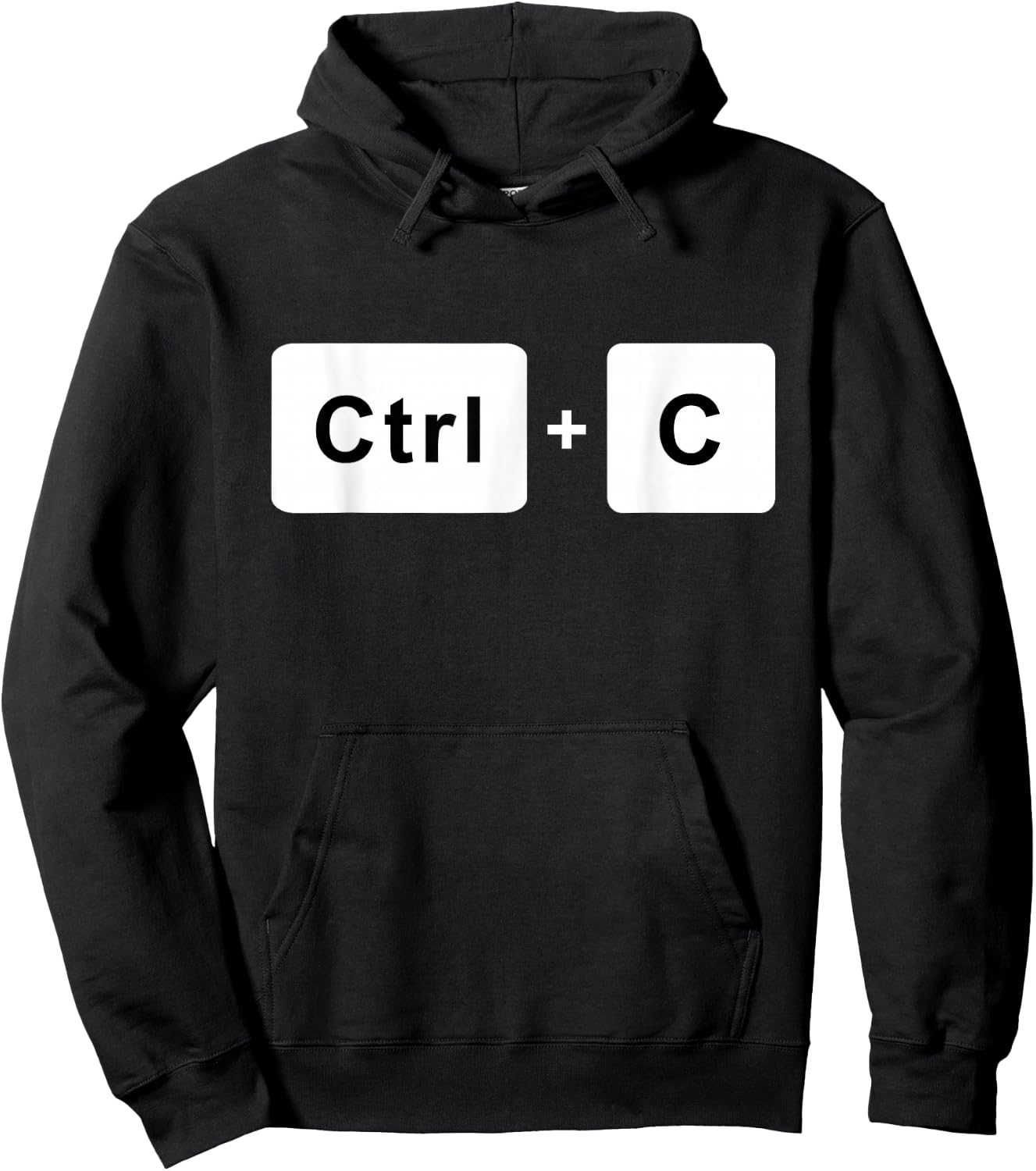 Ctrl + C Control Copy Paste Matching Funny Humor Hoodie - Hoodie | Black