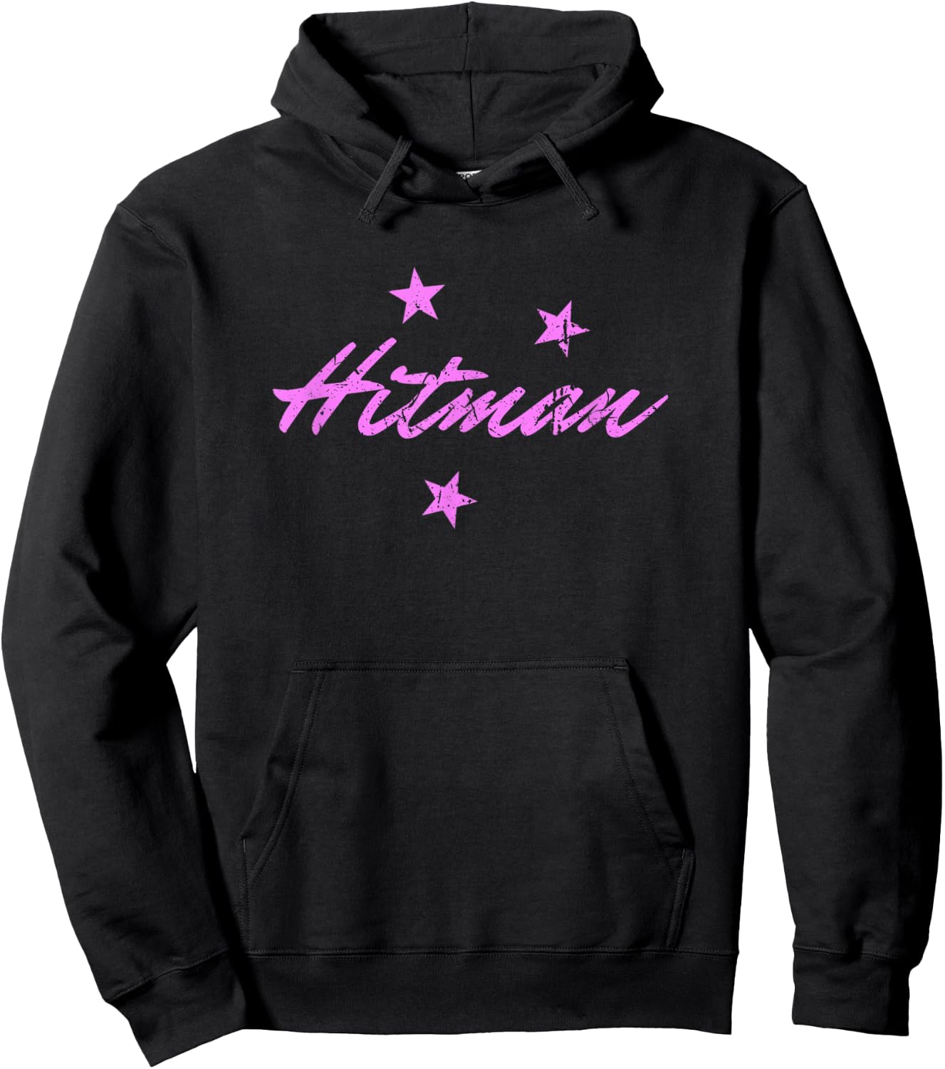 Hitman 90's Wrestling Fanatic Nostalgia Hart Vintage Graphic Hoodie - Hoodie | Black