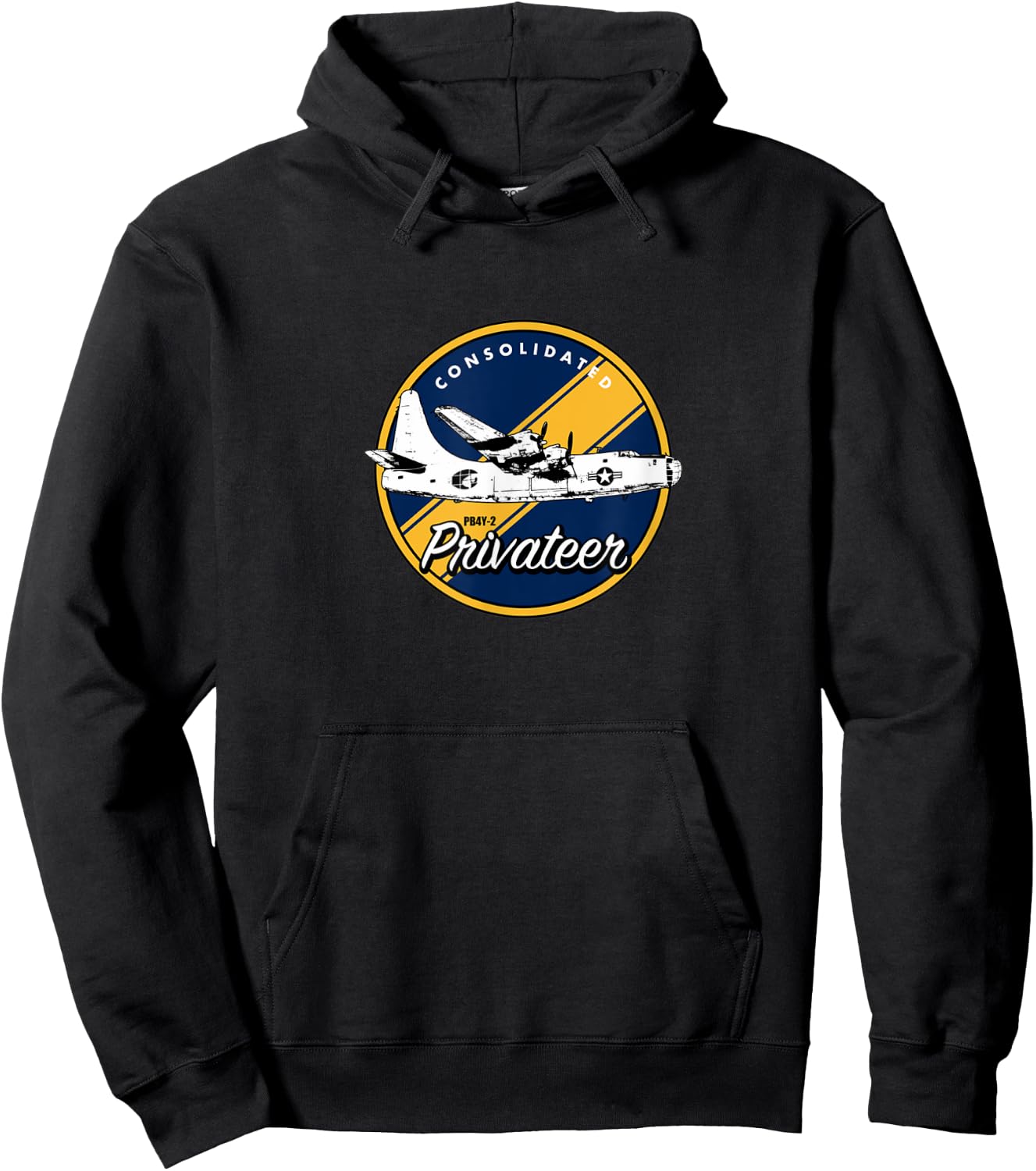 WWII Consolidated PB4Y-2 Privateer Veteran Veterans Day Xmas Hoodie - Hoodie | Black