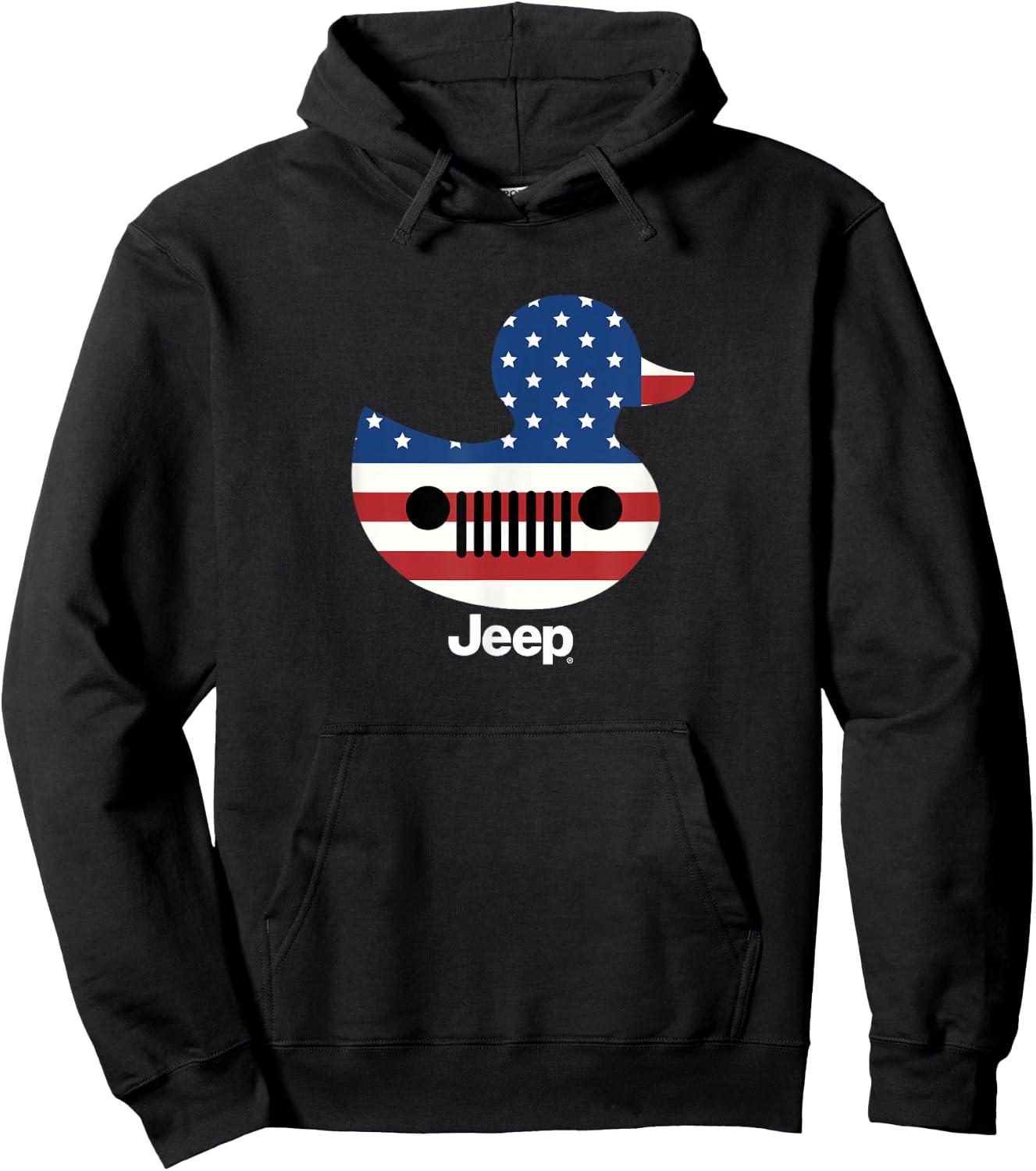 Jeep Duck Flag Hoodie - Hoodie | Black