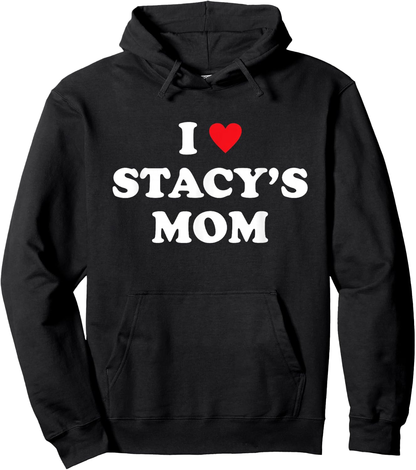 Meme I Love Stacy's Mom Heart Hoodie - Hoodie | Black