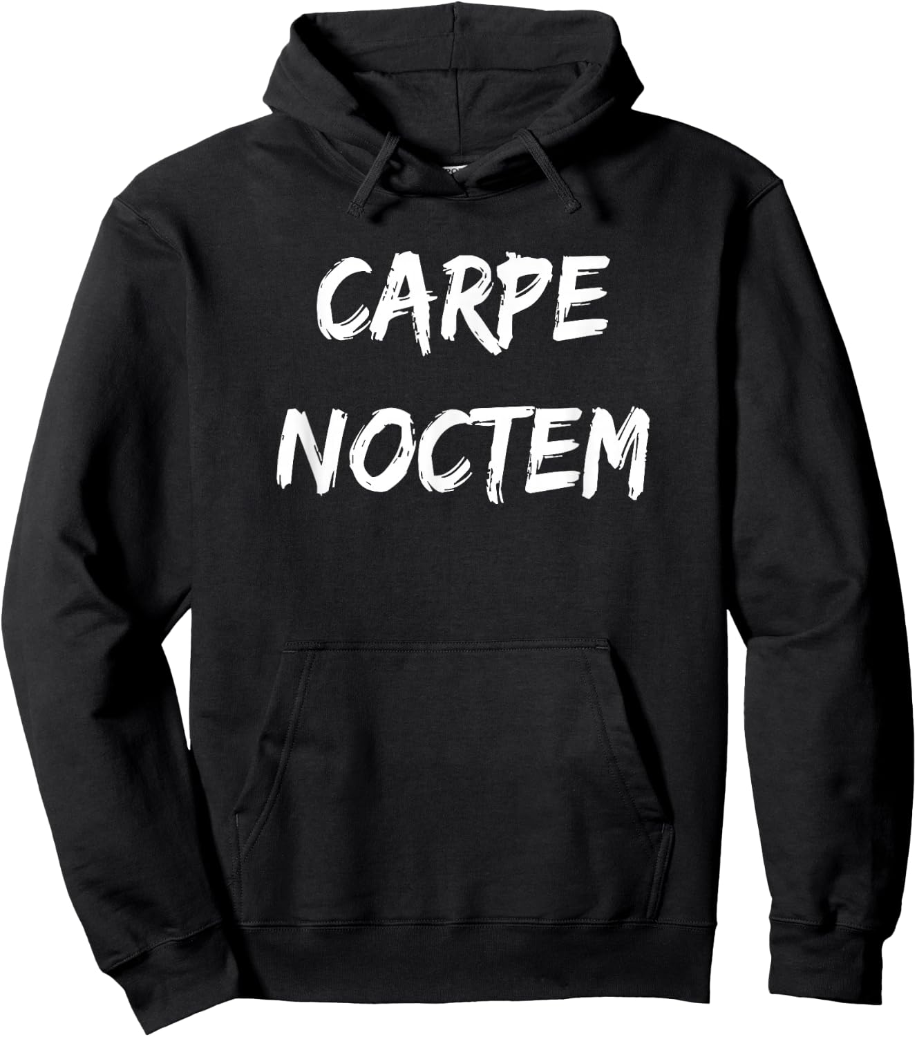 Carpe Noctem Latin: Seize the Night Motivational Hoodie - Hoodie | Black