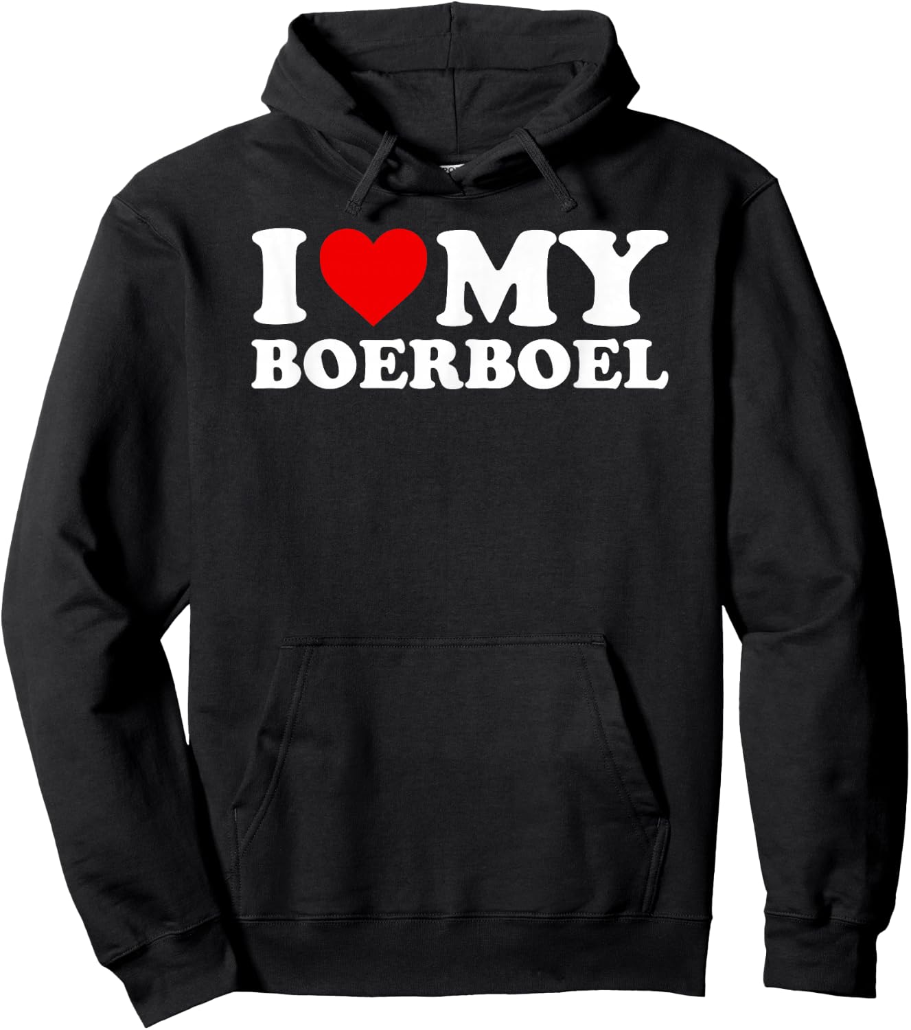 Boerboel Design: I Love My Boerboel Design Hoodie - Hoodie | Black