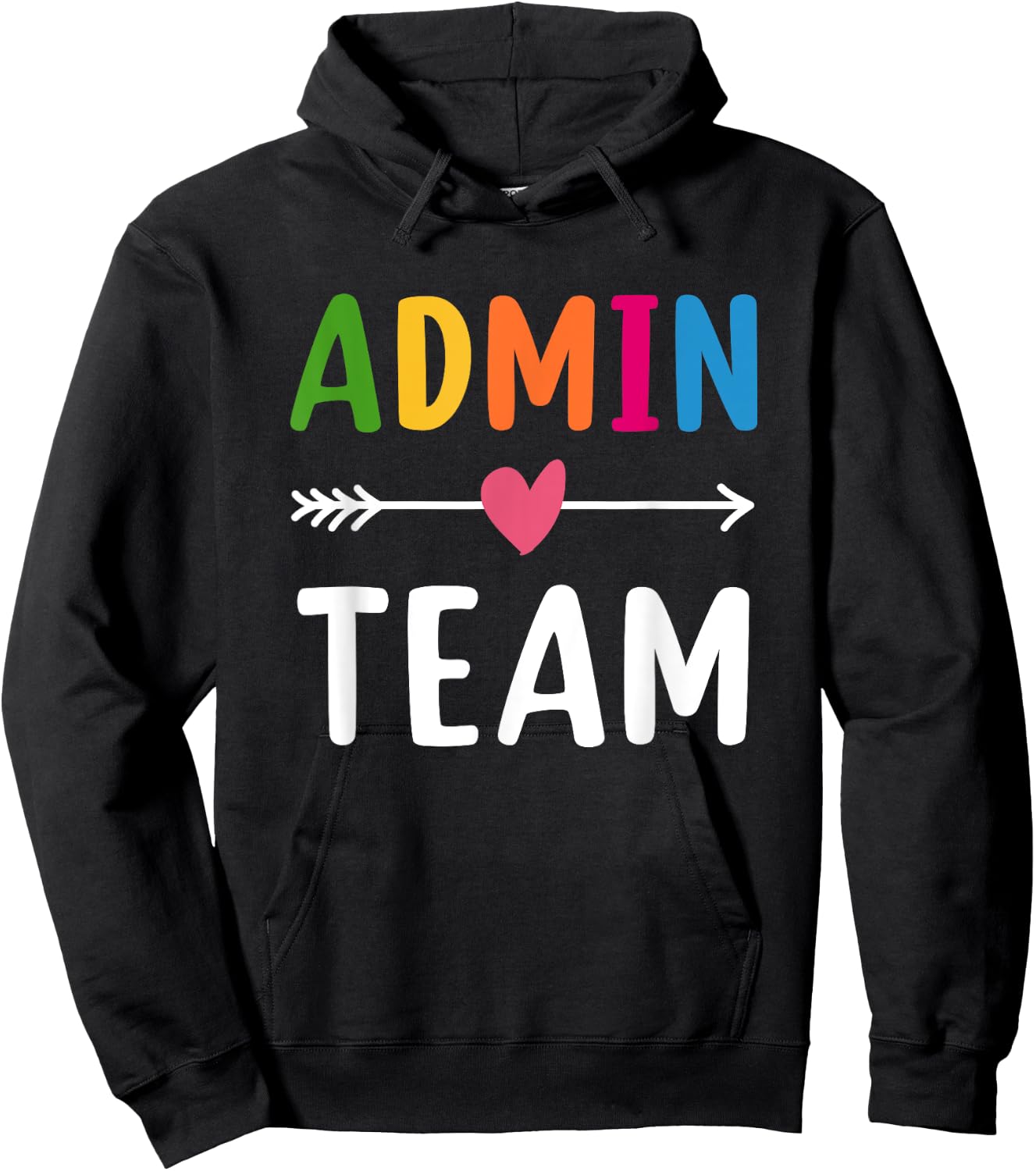 Admin Team Back to School Matching Group Squad Hoodie - Hoodie | Black