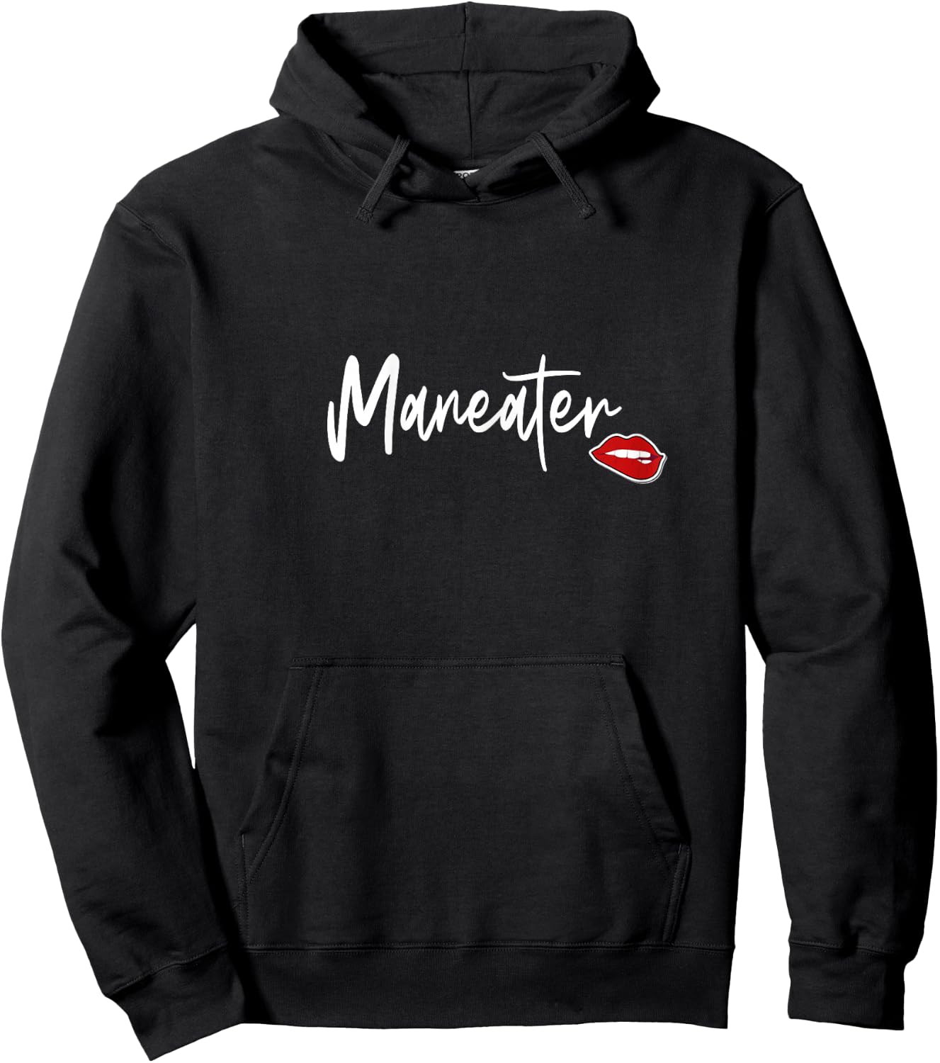 Maneater Confident Cute Women's Slogan Hoodie - Hoodie | Black