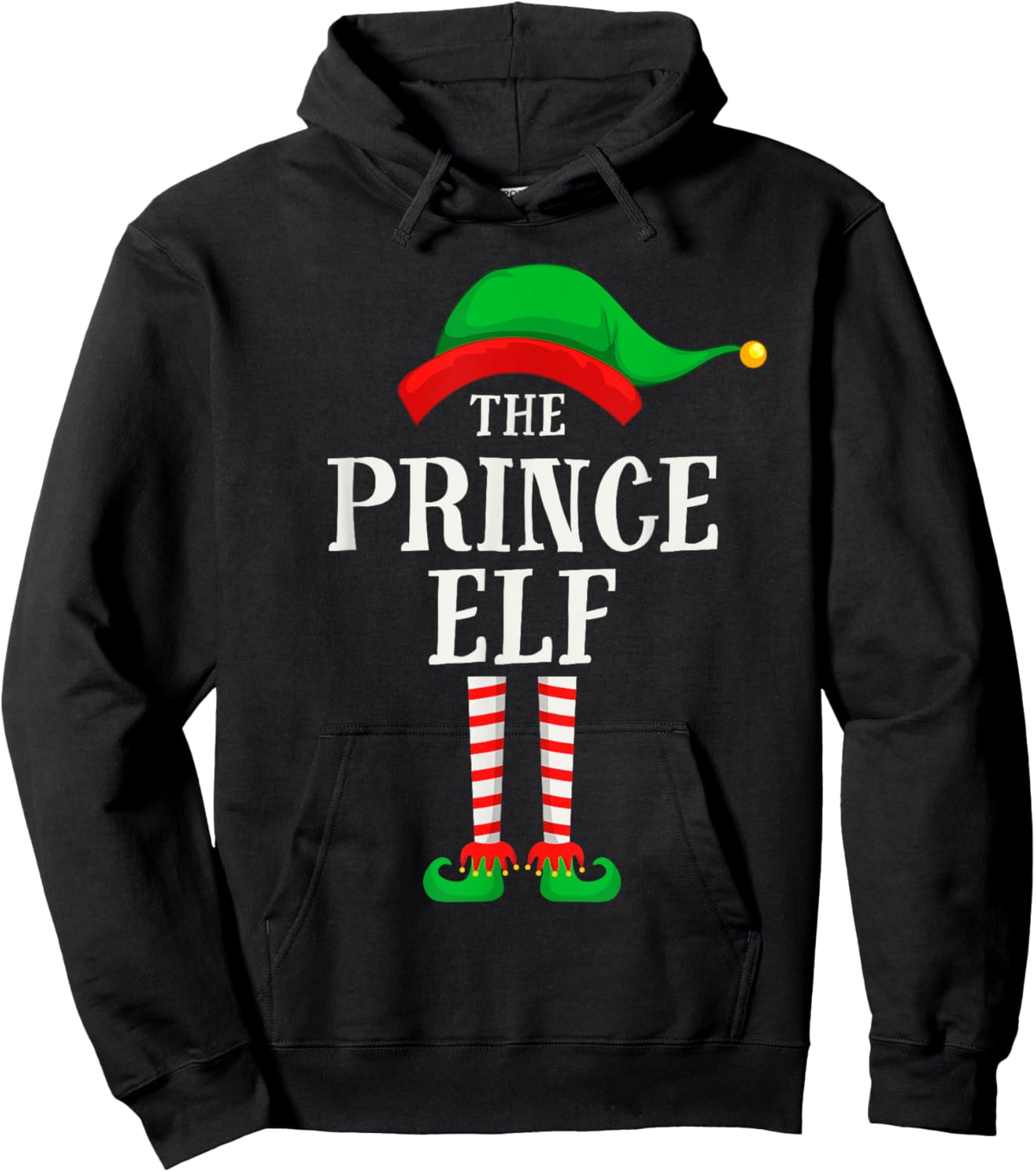 The Prince Elf Christmas Family Matching Group Gifts Boys Hoodie - Hoodie | Black