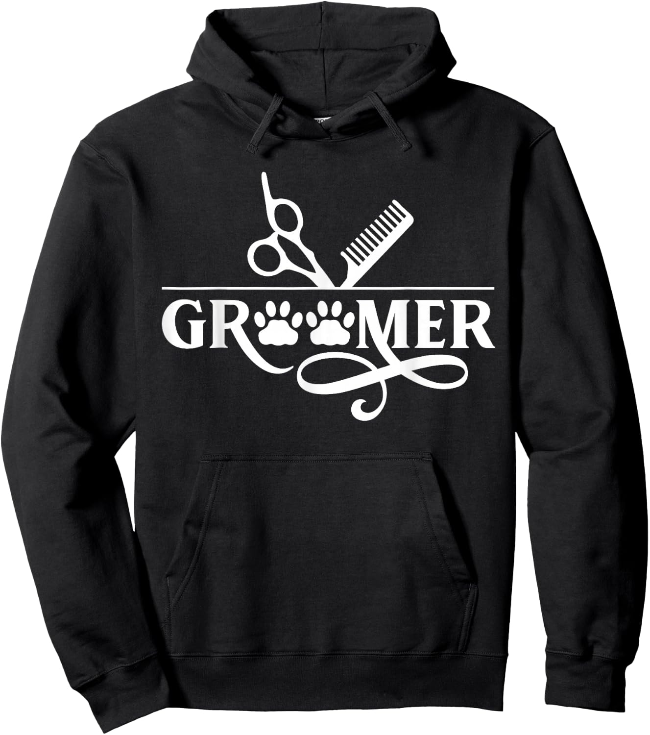 Groomer Salon Grooming Dog Animal Hoodie - Hoodie | Black