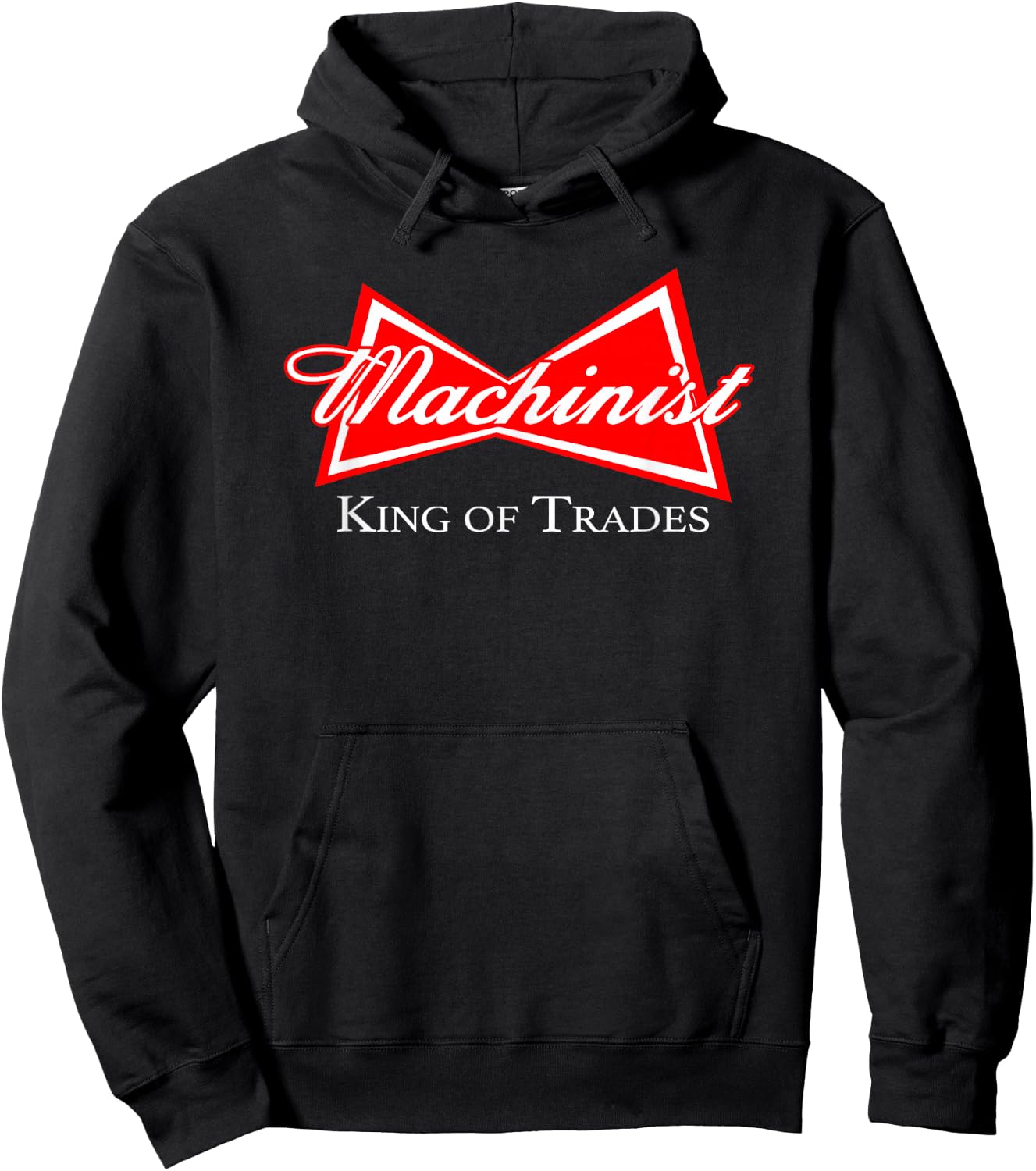 Funny Machinist Design King of Trades CNC Manufacturer Hoodie - Hoodie | Black