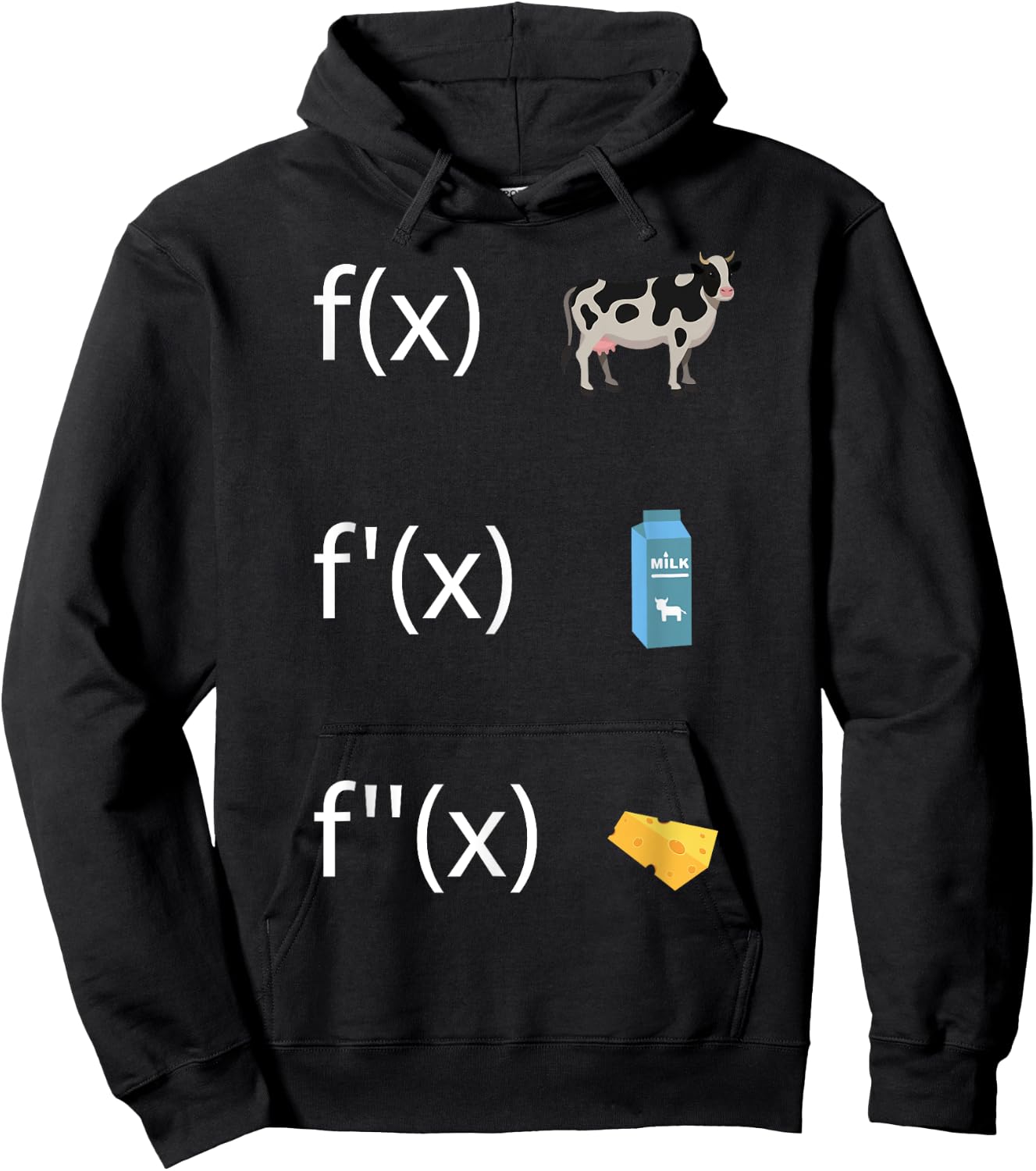 Derivative function for math teacher derivative f'(x) Hoodie - Hoodie | Black