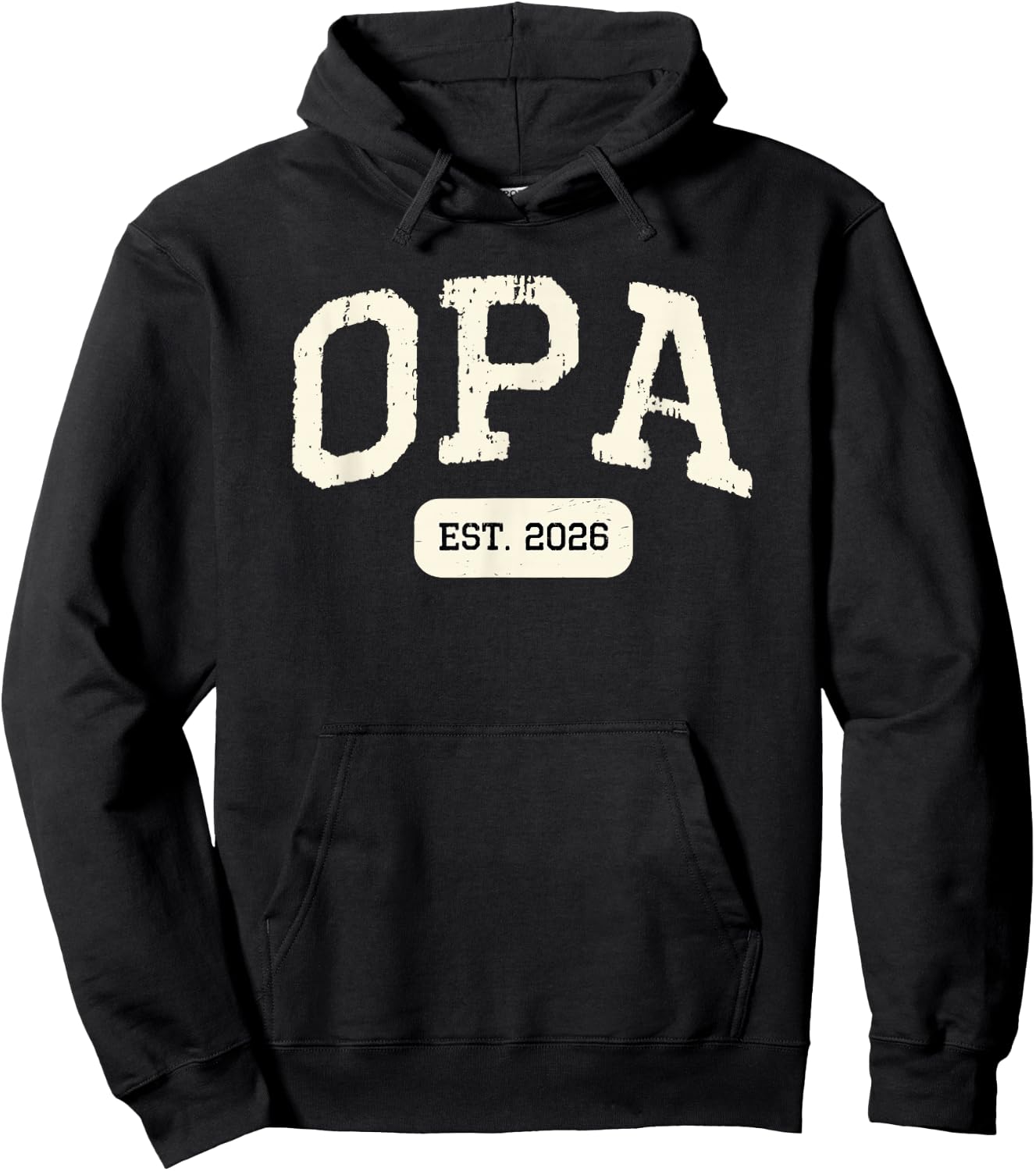New Opa Est 2026 1st First Time Pregnancy Announcement Hoodie - Hoodie | Black