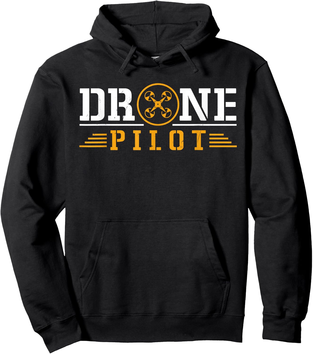 Drone Pilot Funny Quadrotor Drone Pilot Drones Hoodie - Hoodie | Black