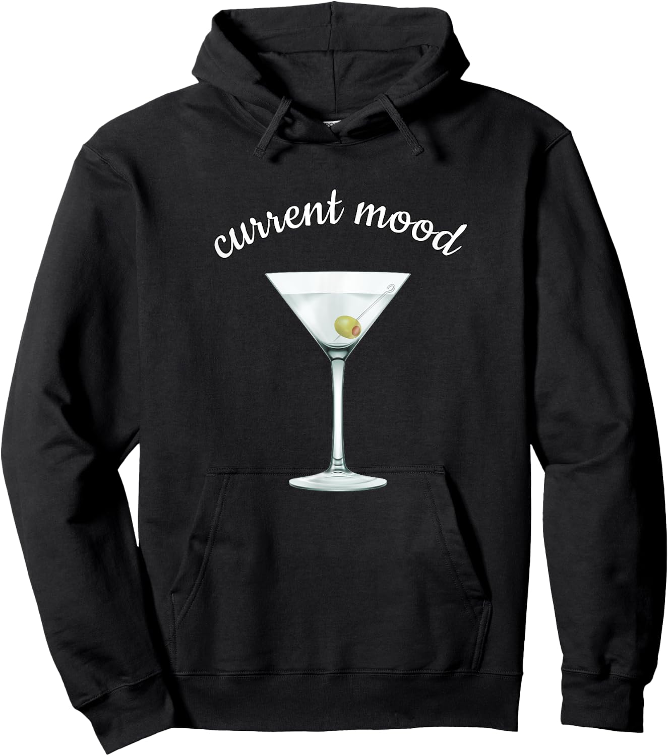 Current Mood Dirty Martini T Shirt Hoodie - Hoodie | Black