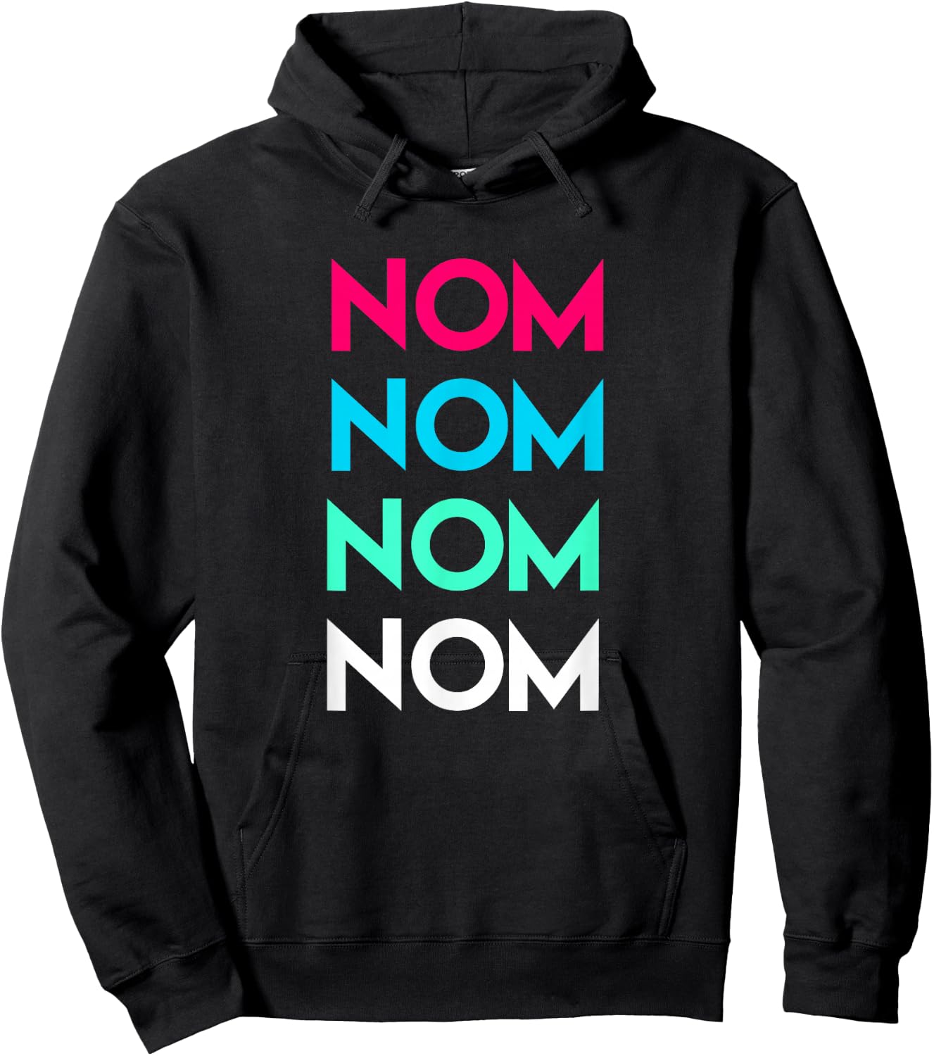 Nom Nom Foodie Hoodie - Hoodie | Black