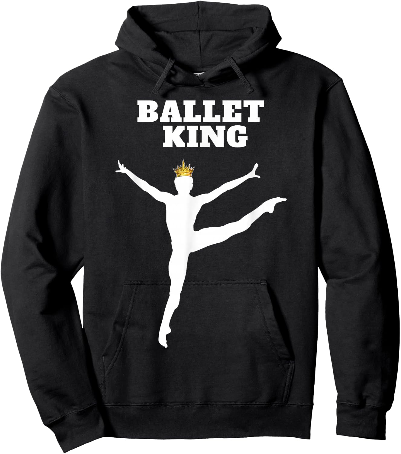 Ballet King | Ballet | Boys Ballet Hoodie - Hoodie | Black