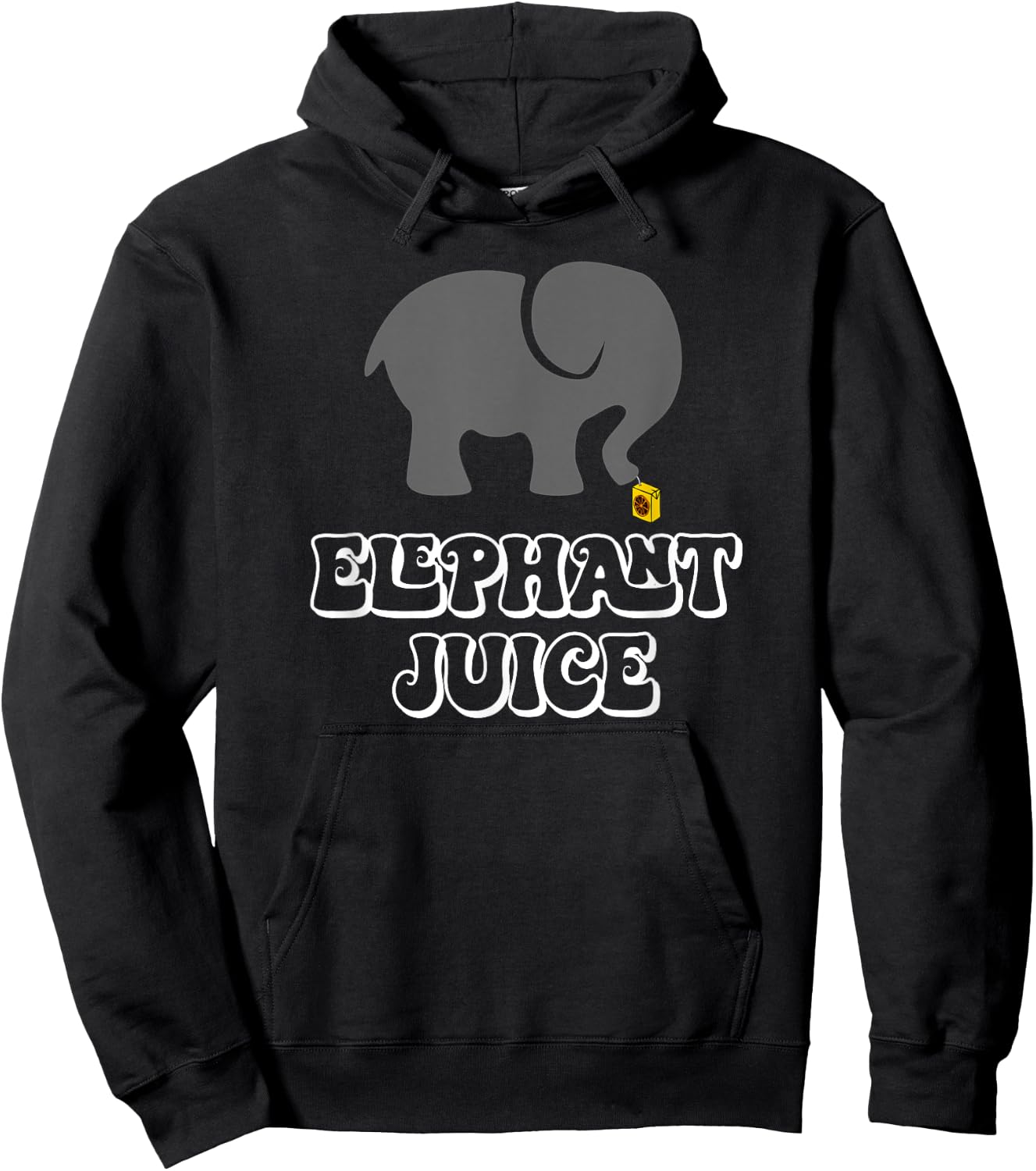 Elephant juice I love you funny Valentine's greetings for Hoodie - Hoodie | Black