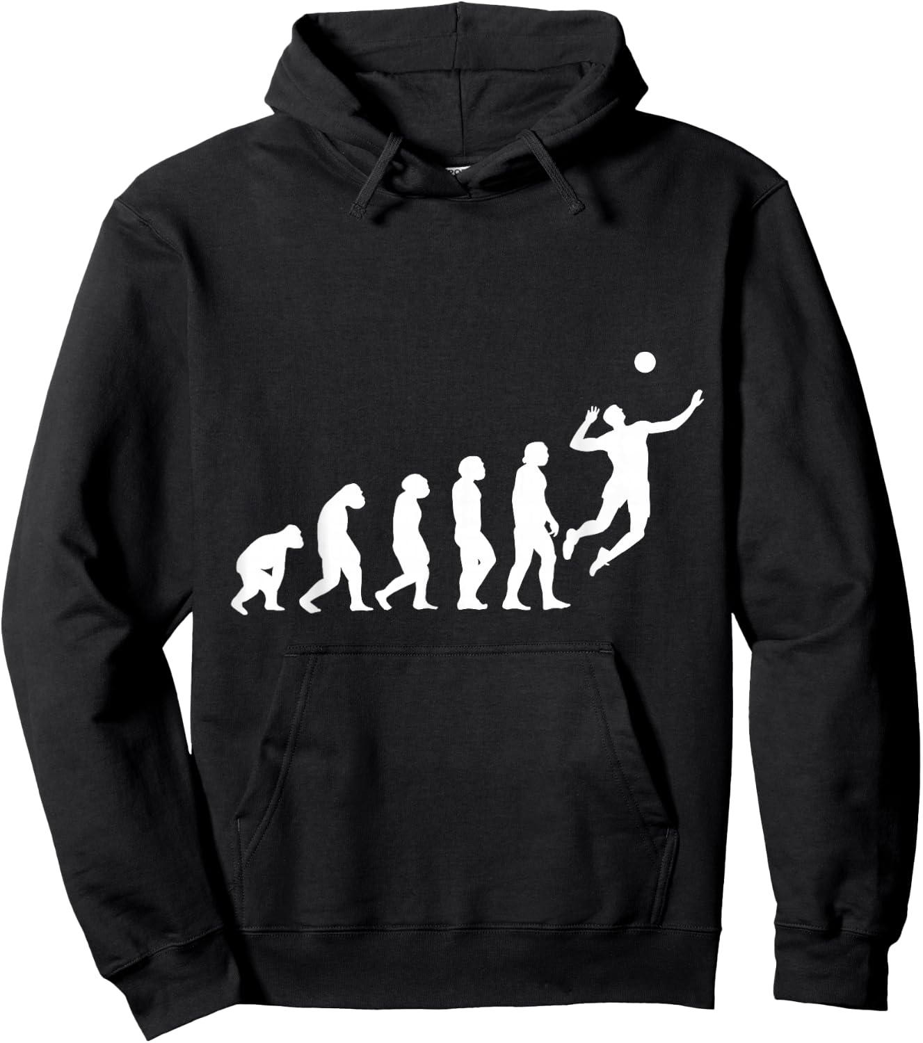 Volleyball Player Gift Athlete Evolution Volleyball Hoodie - Hoodie | Black