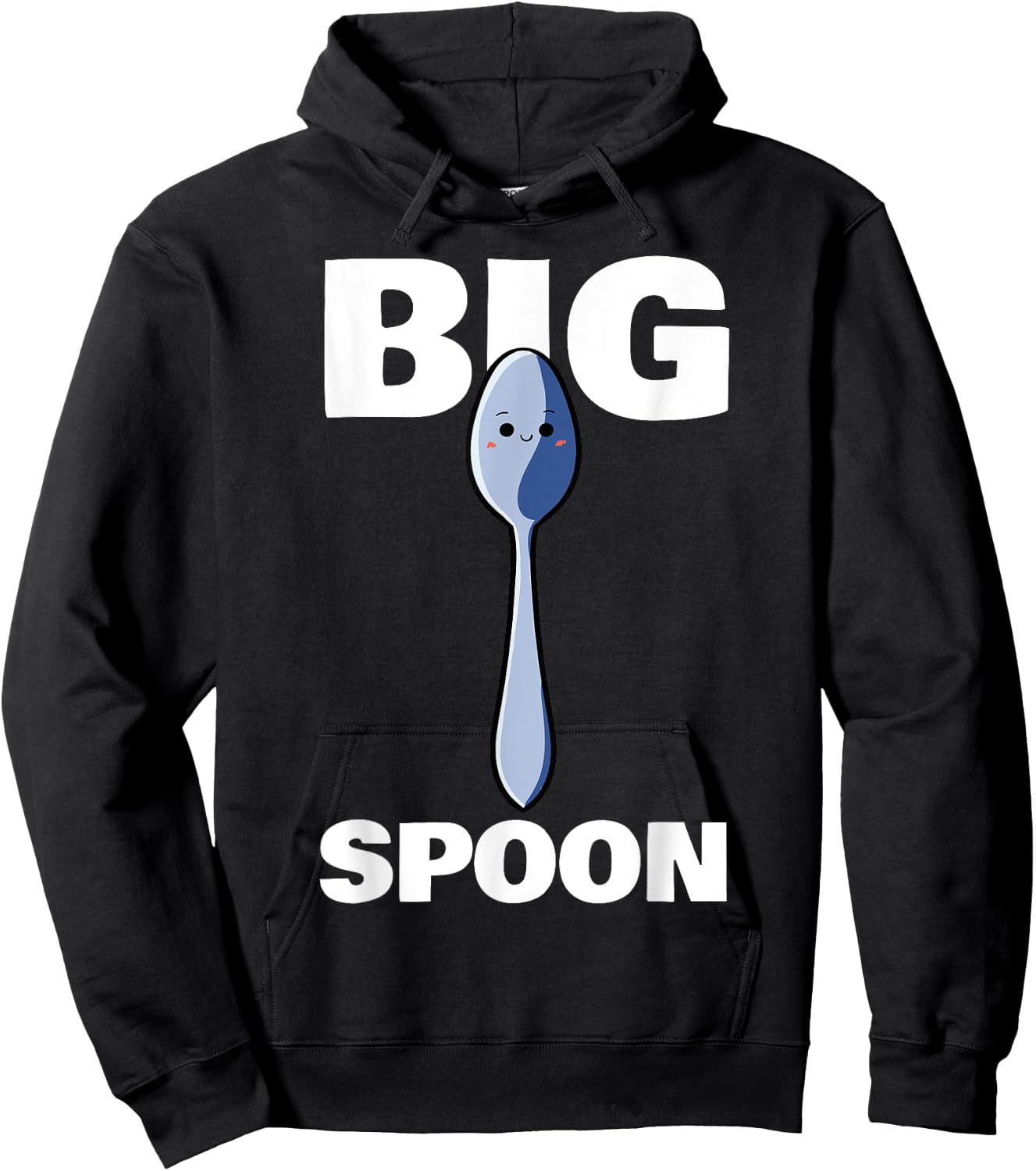 Big Spoon Little Spoon Matching Wedding Anniversary Family Hoodie - Hoodie | Black