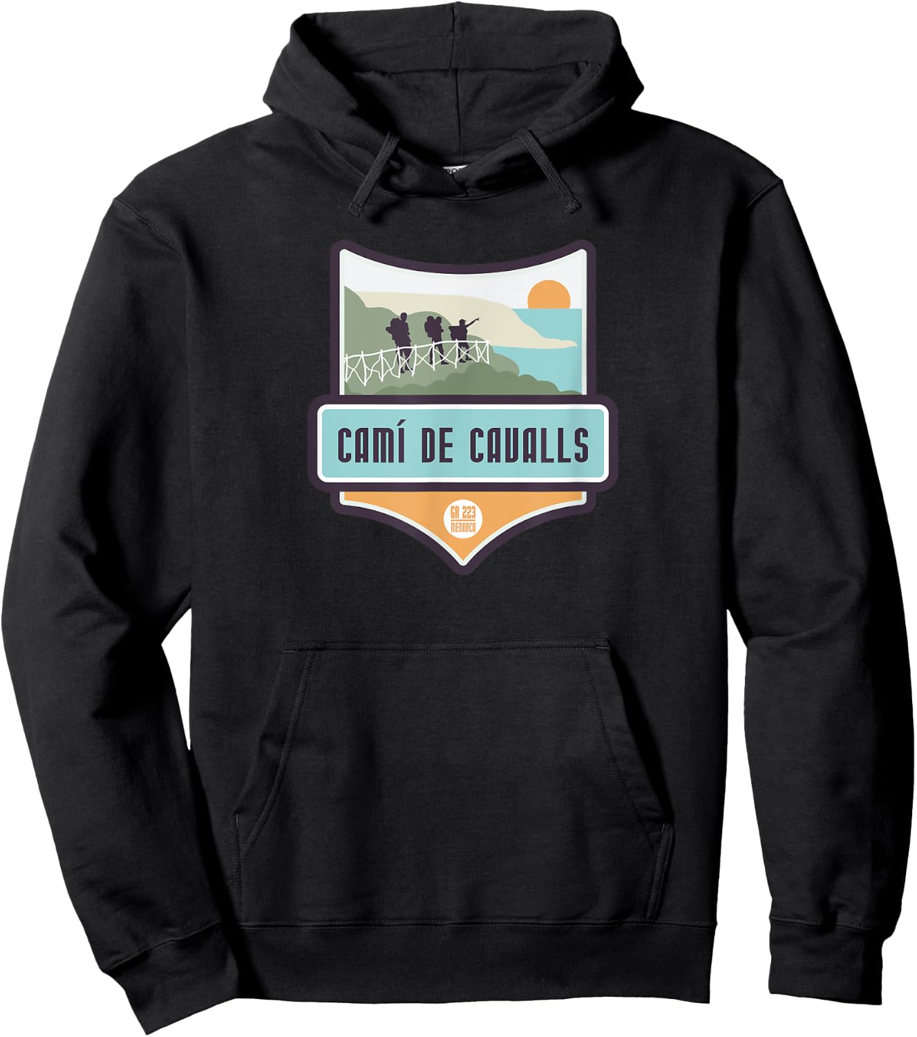 Cami de Cavalls - GR 223, Minorca Hoodie - Hoodie | Black