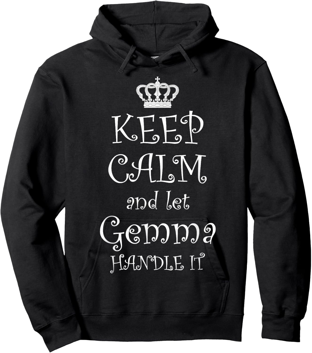 KEEP CALM and let GEMMA HANDLE IT | Name Gift Hoodie - Hoodie | Black