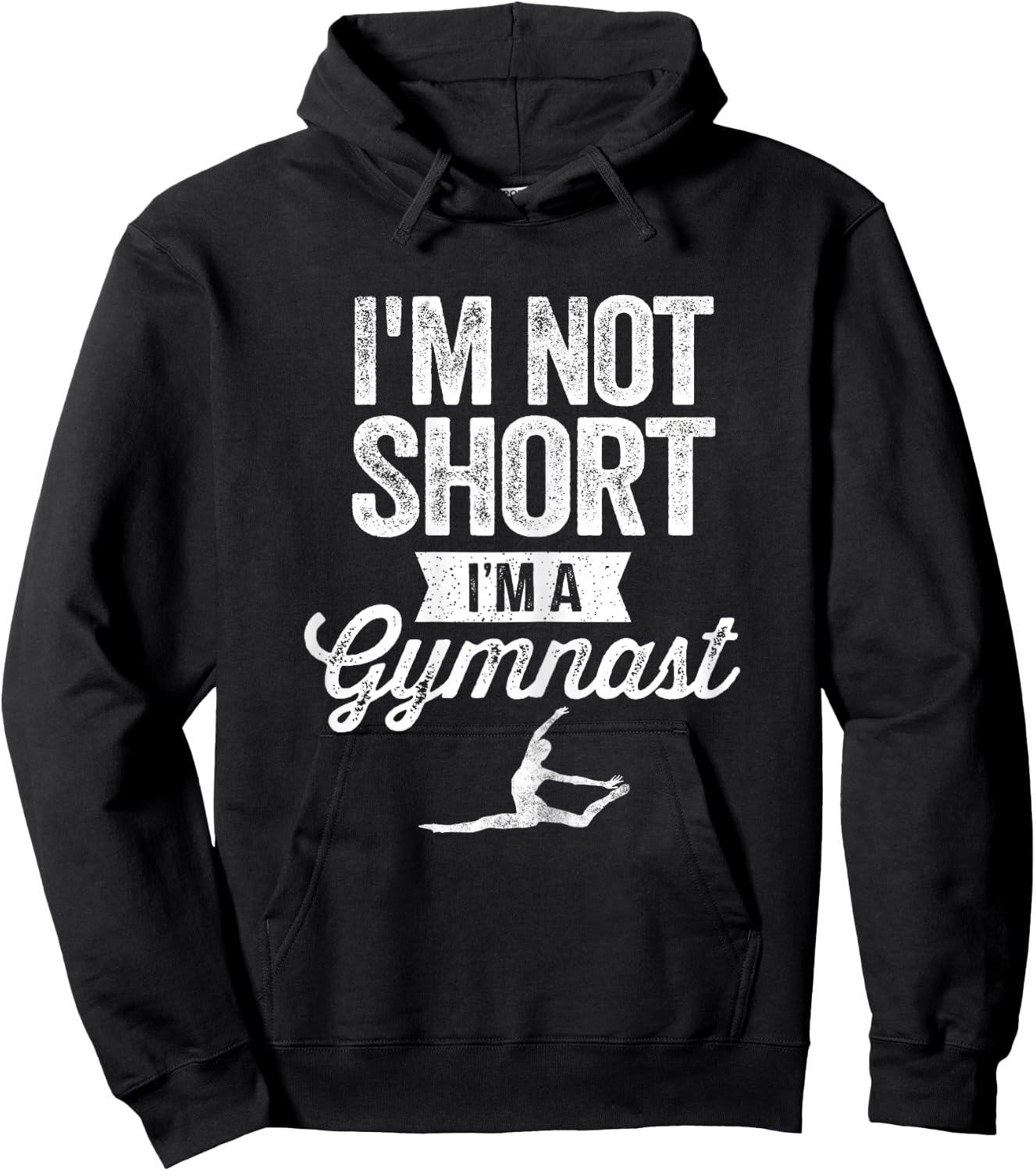 I'm Not Short I'm A Gymnast Gymnastics Gymnast Gifts Hoodie - Hoodie | Black