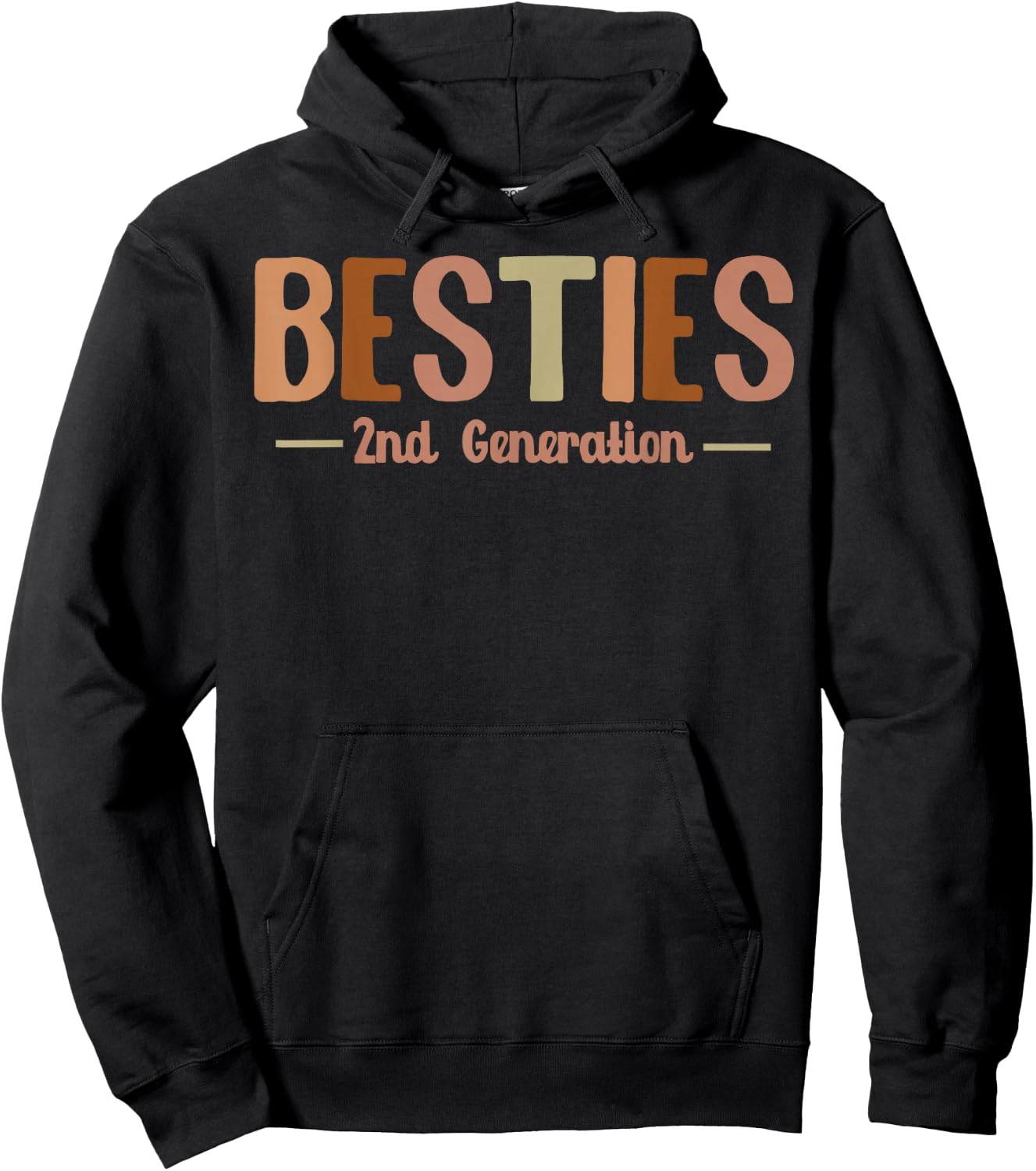 Second Generation Besties Toddler Kids 2nd Generation Best Friend Hoodie - Hoodie | Black