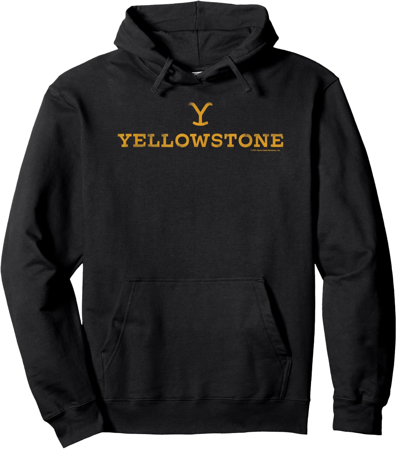 Yellowstone Large Gold Logo Hoodie - Hoodie | Black
