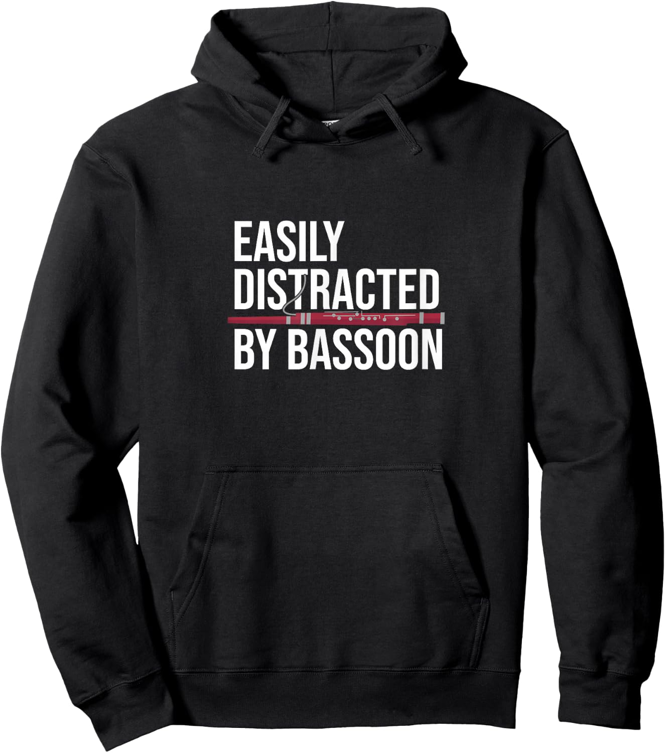 Bassoonist Music Orchestra Easily Distracted By Bassoon Hoodie - Hoodie | Black