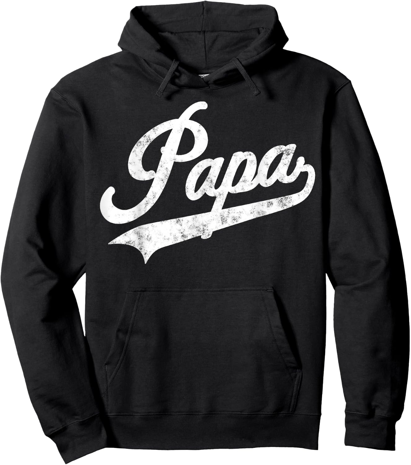 Papa Retro Style Father’s day Gift Funny Papa Grandpa Hoodie - Hoodie | Black