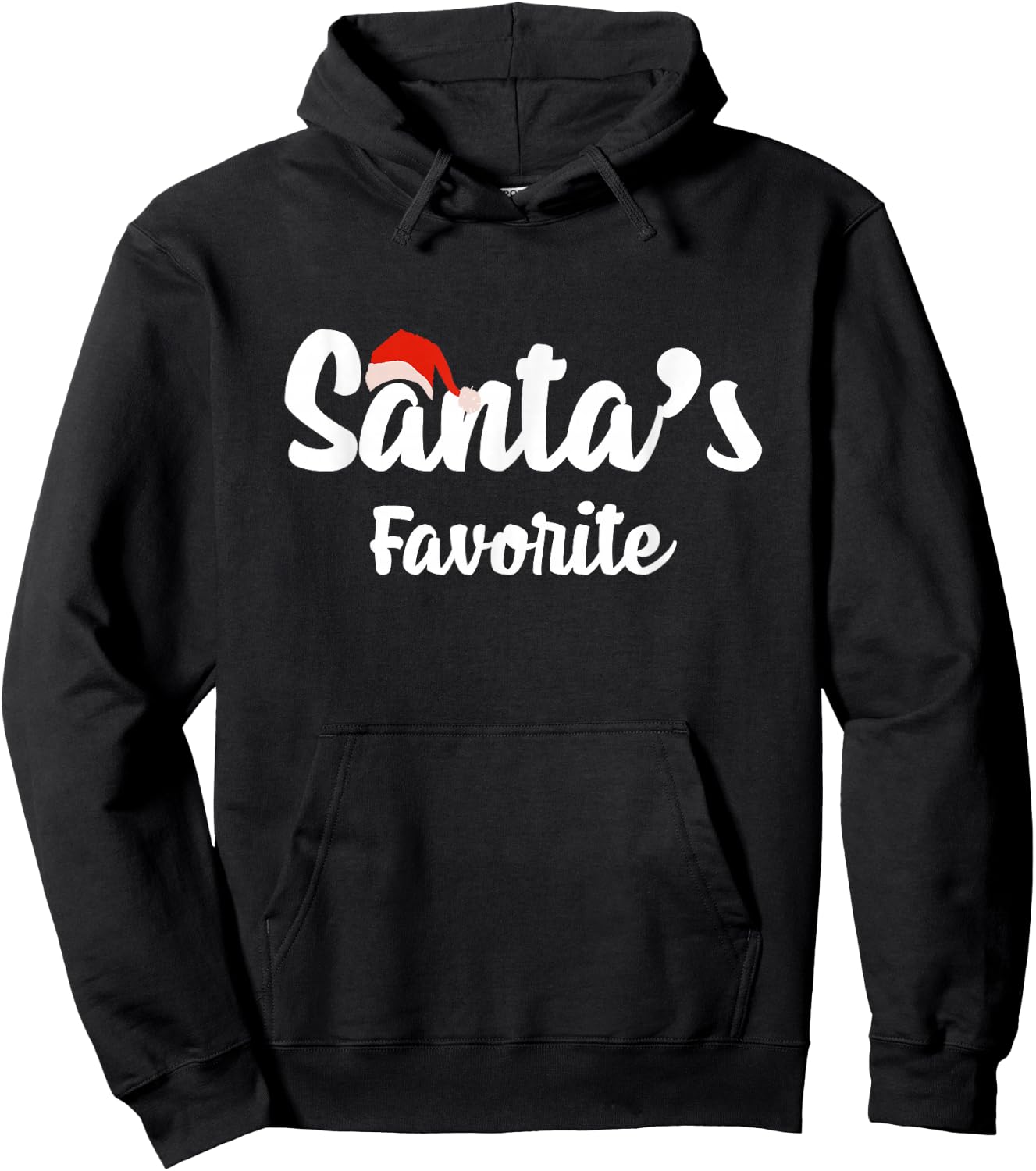 Santa’s Favorite Christmas Hoodie - Hoodie | Black