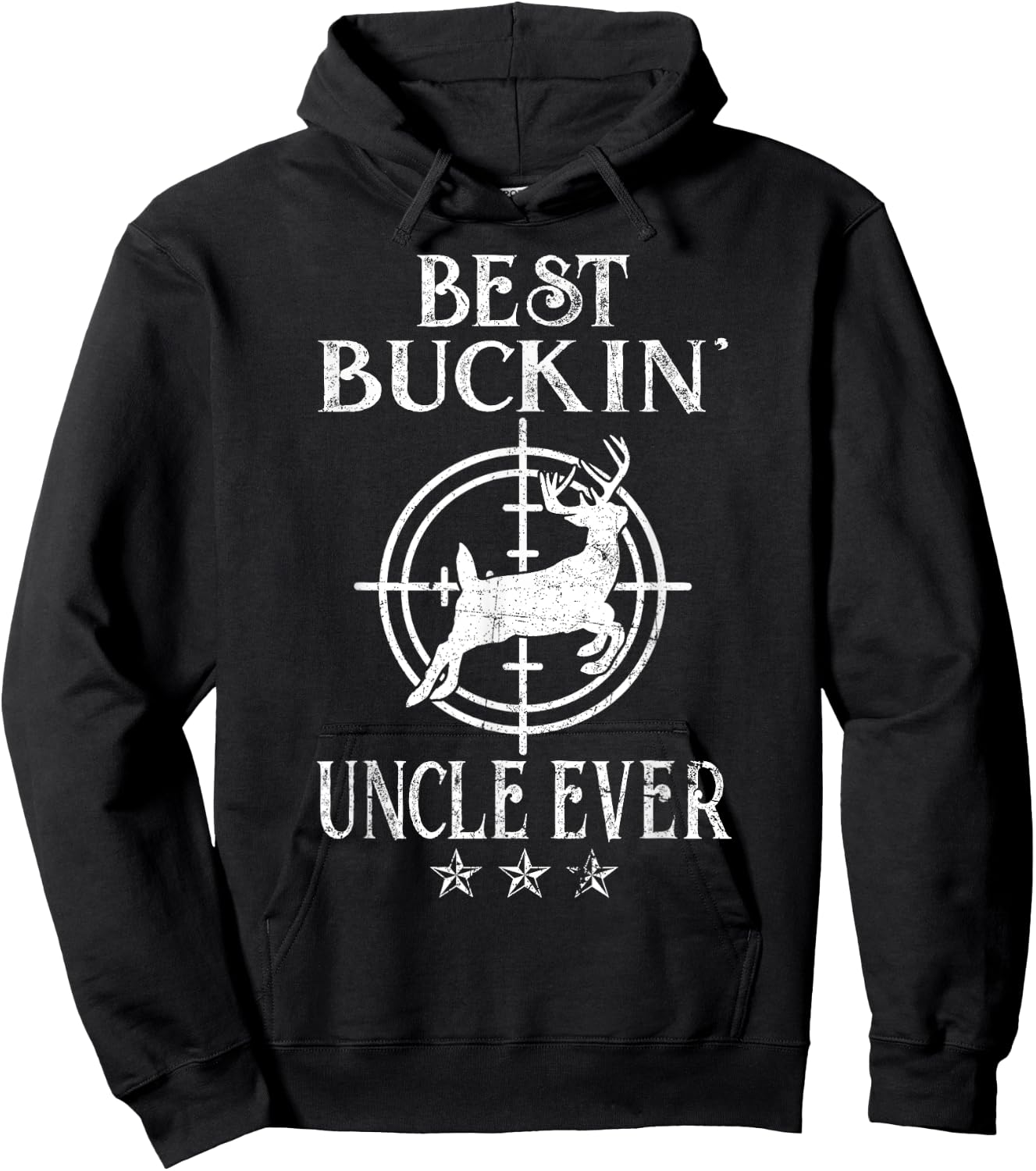 Best Buckin Uncle Ever Deer Hunters Hoodie - Hoodie | Black