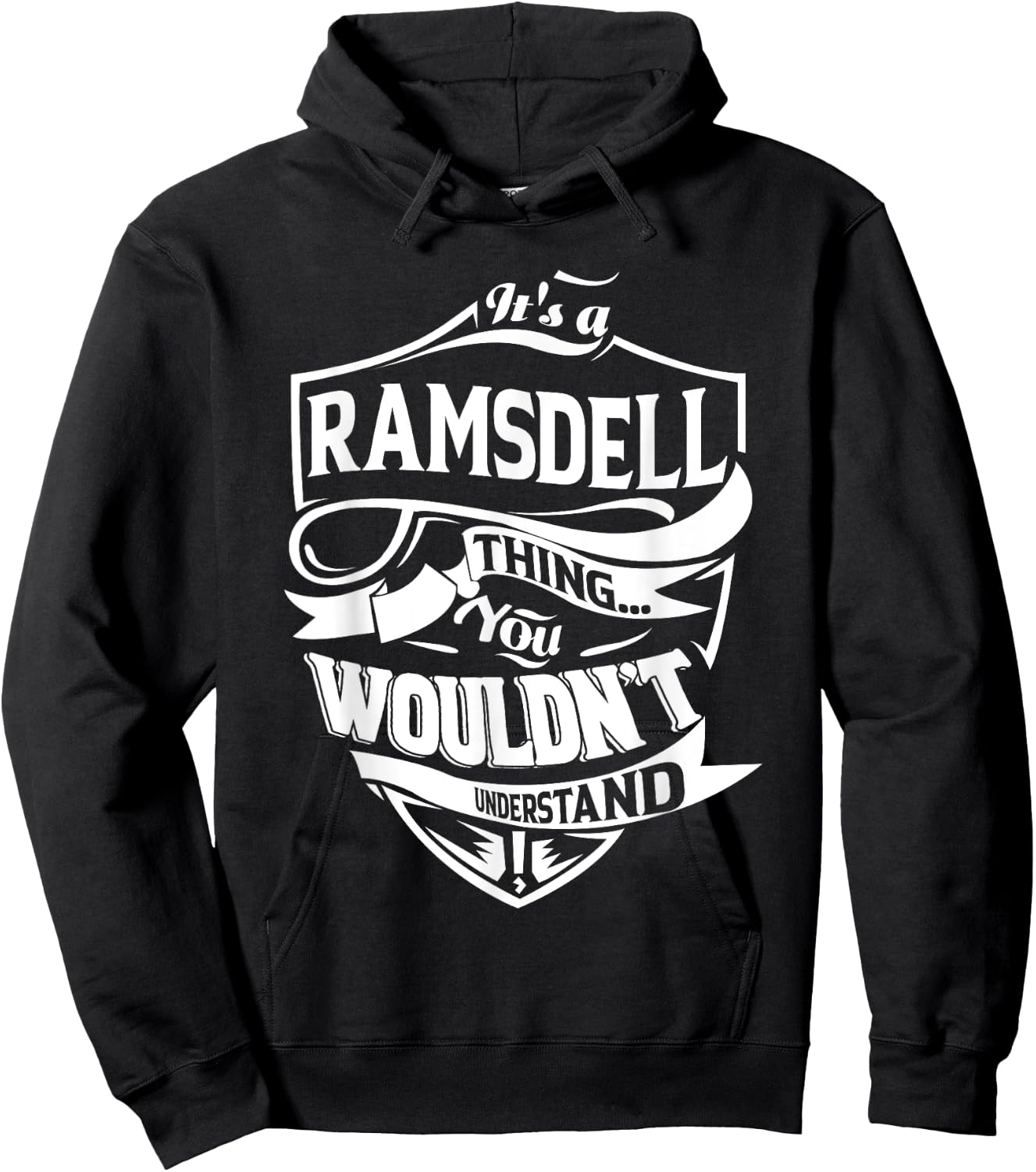 It is a RAMSDELL Thing Gifts Hoodie - Hoodie | Black