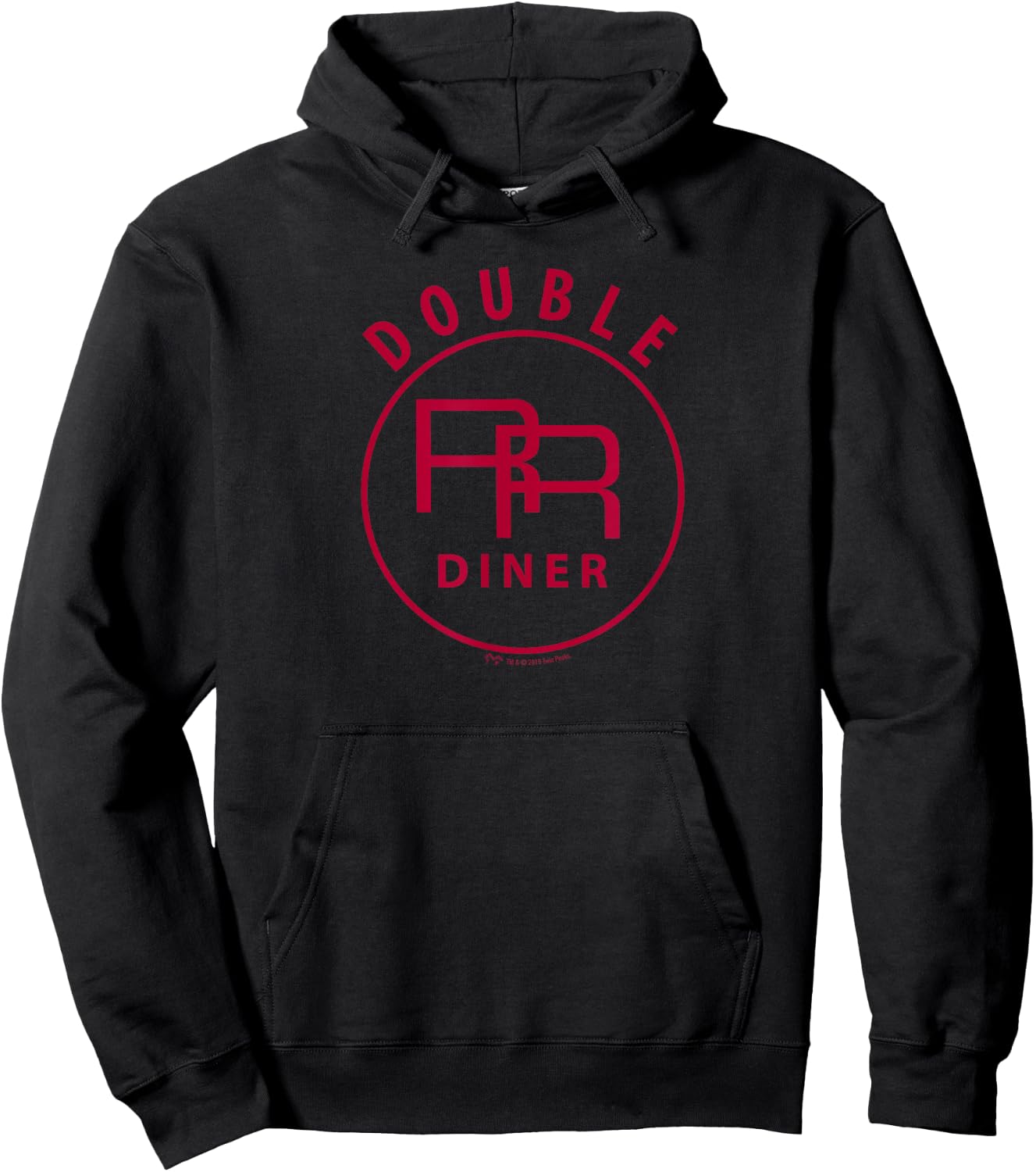 SHOWTIME Twin Peaks Double R Diner - Men's Black Classic Fit Short Sleeve - Small Hoodie - Hoodie | Black