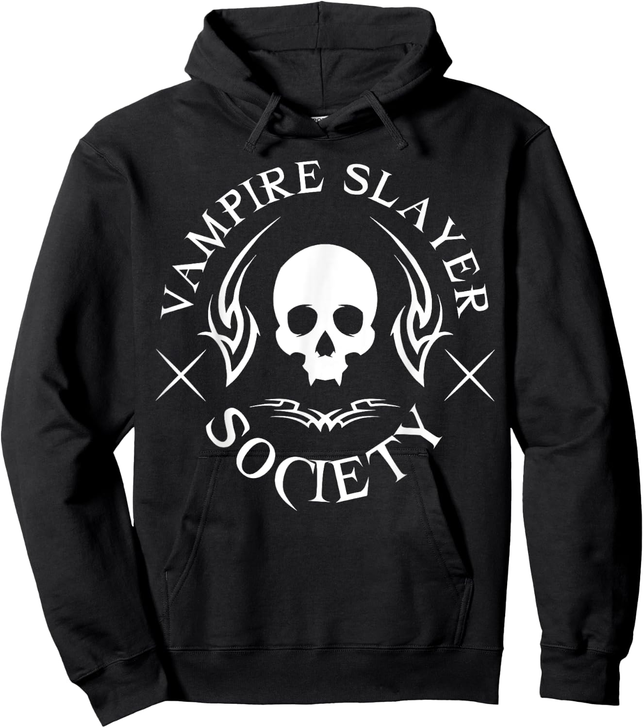 Halloween Vampire Slayer Society Vampire Hunter Skull Funny Hoodie - Hoodie | Black
